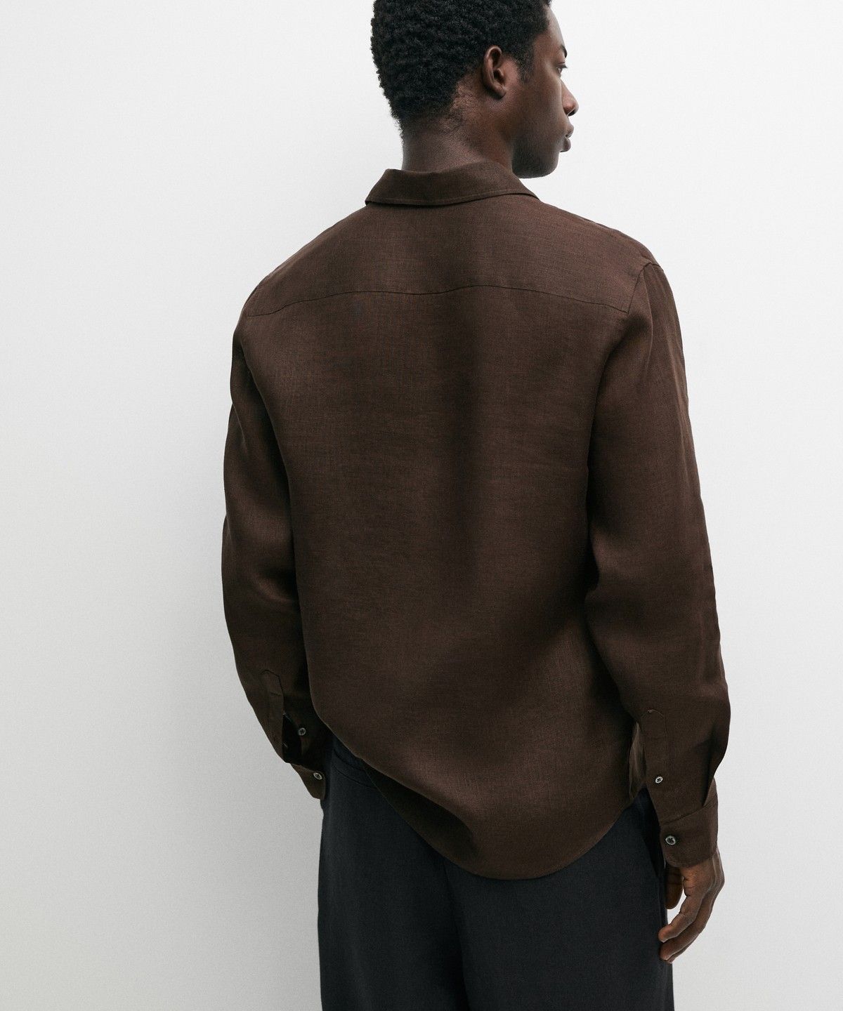 마시모두띠(MASSIMO DUTTI) 100% 린넨 레귤러핏 셔츠