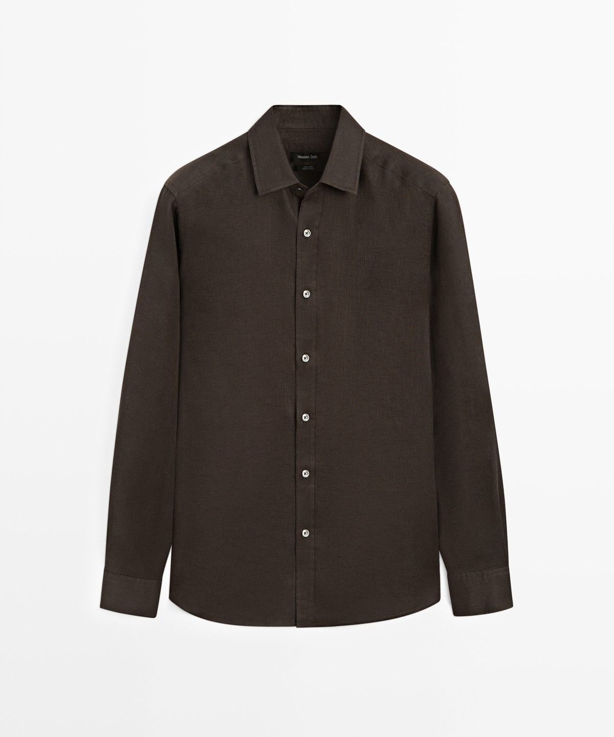 마시모두띠(MASSIMO DUTTI) 100% 린넨 레귤러핏 셔츠