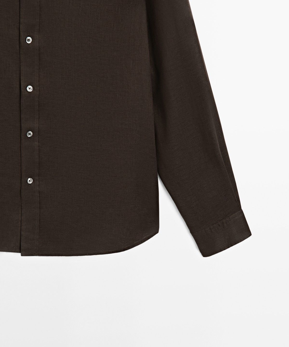 마시모두띠(MASSIMO DUTTI) 100% 린넨 레귤러핏 셔츠