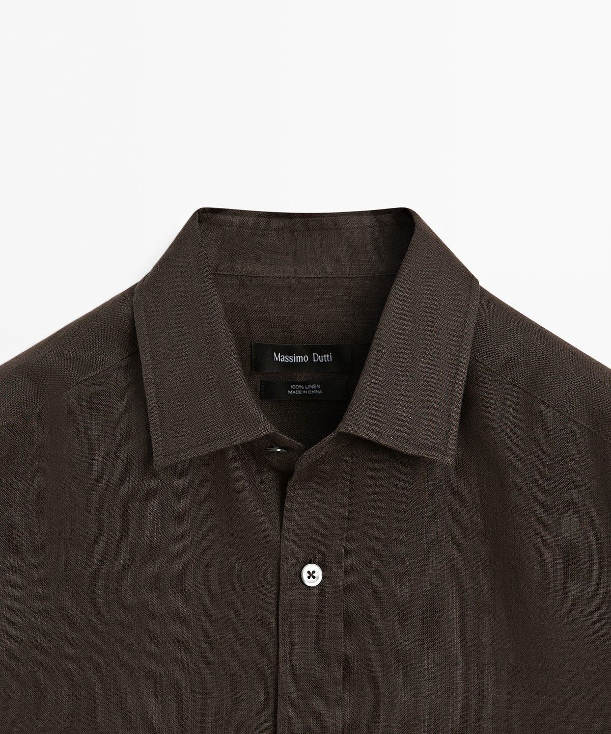 마시모두띠(MASSIMO DUTTI) 100% 린넨 레귤러핏 셔츠