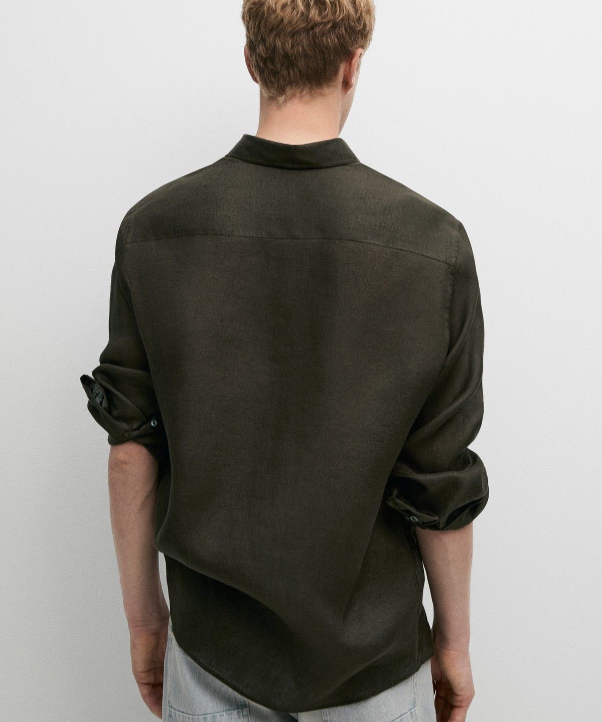 마시모두띠(MASSIMO DUTTI) 100% 린넨 레귤러핏 셔츠