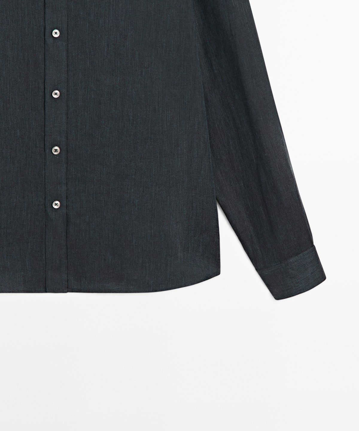 마시모두띠(MASSIMO DUTTI) 100% 린넨 레귤러핏 셔츠