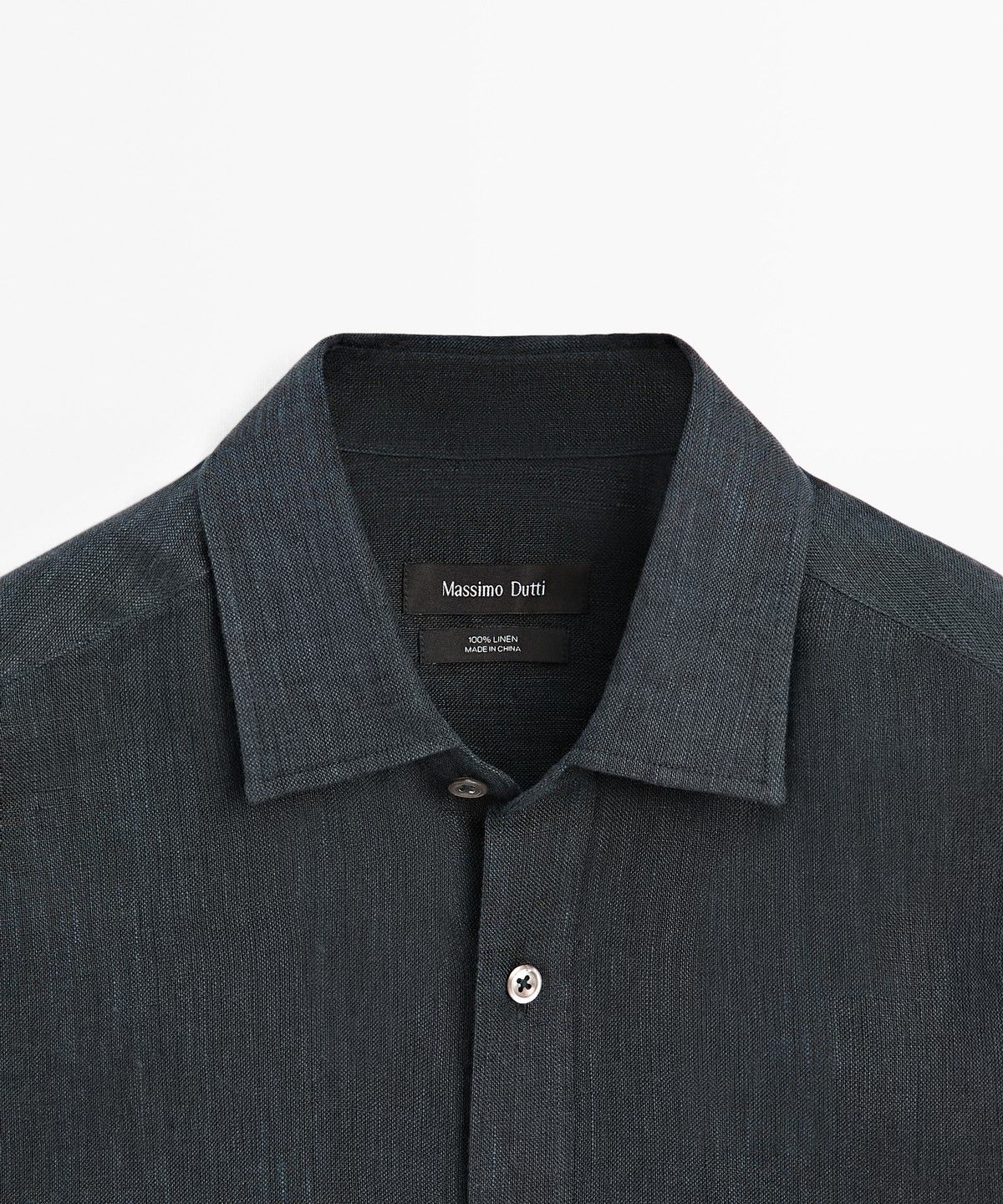 마시모두띠(MASSIMO DUTTI) 100% 린넨 레귤러핏 셔츠