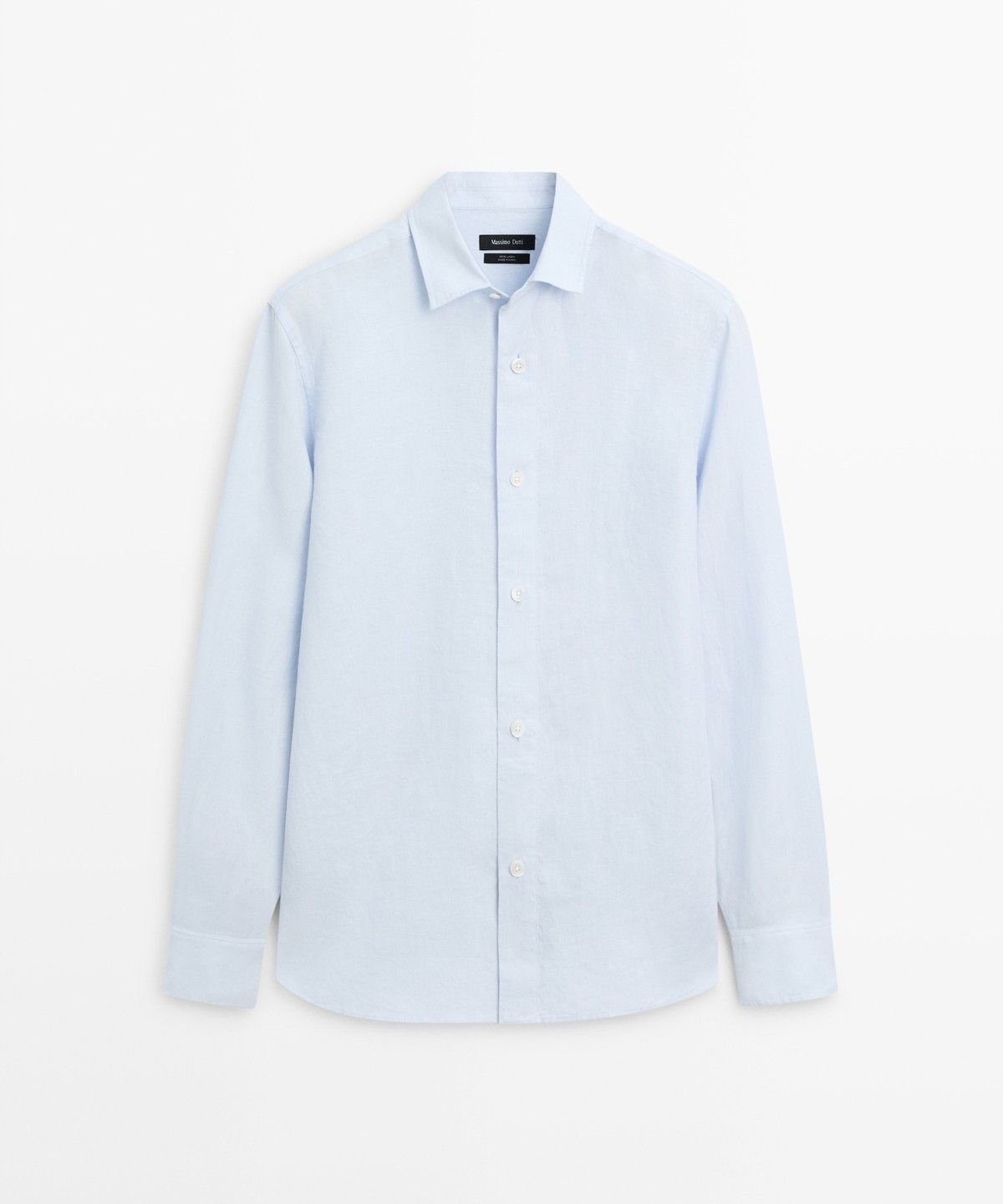 마시모두띠(MASSIMO DUTTI) 100% 린넨 레귤러 핏 셔츠