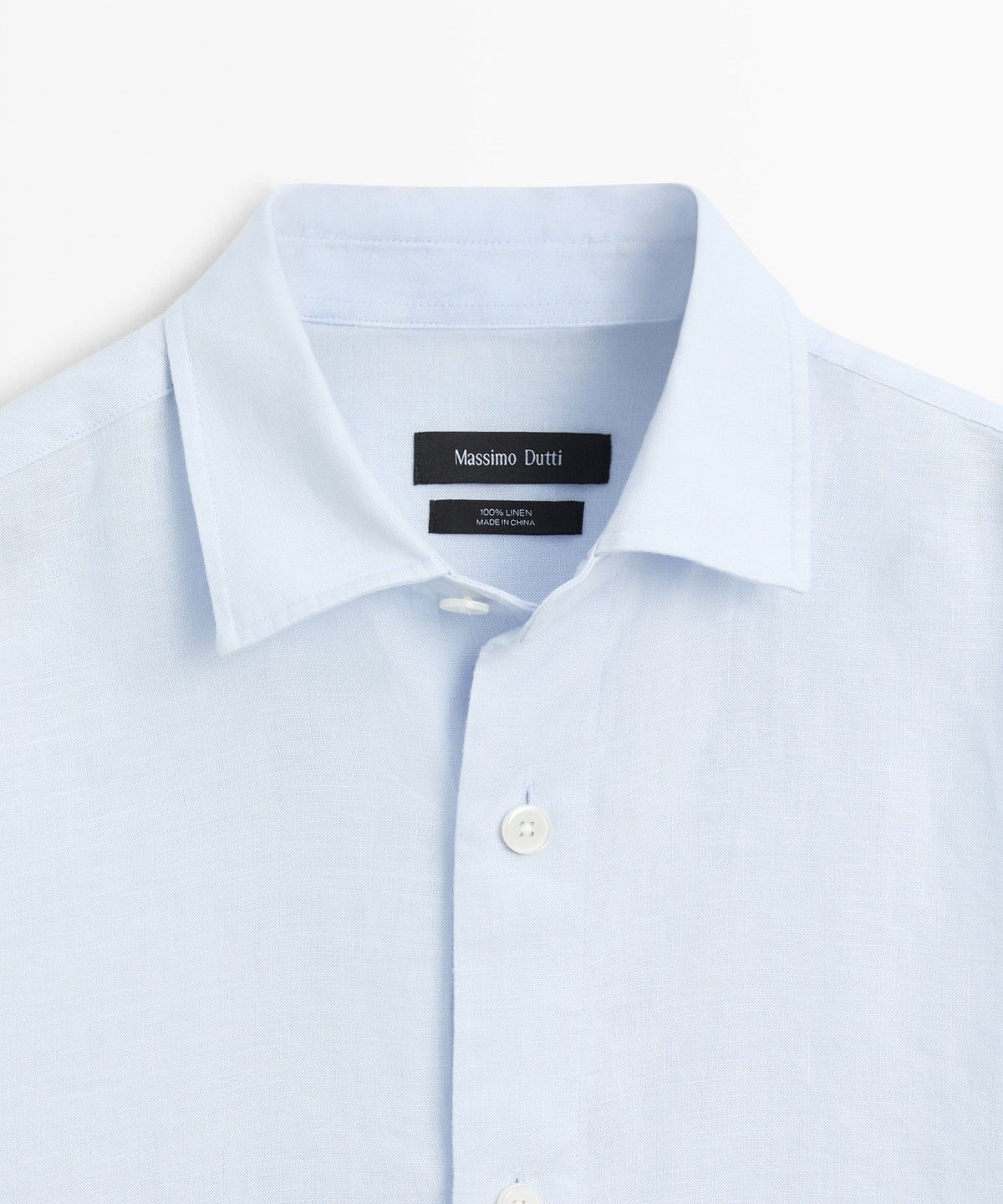 마시모두띠(MASSIMO DUTTI) 100% 린넨 레귤러 핏 셔츠