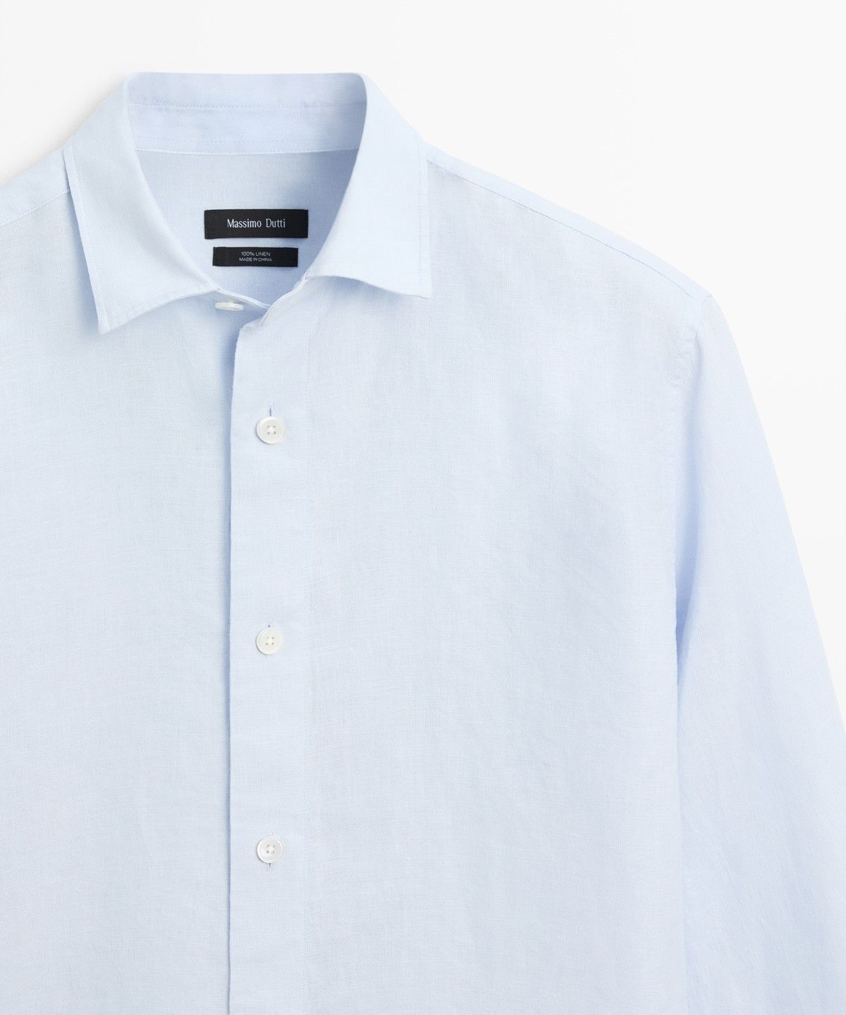 마시모두띠(MASSIMO DUTTI) 100% 린넨 레귤러 핏 셔츠