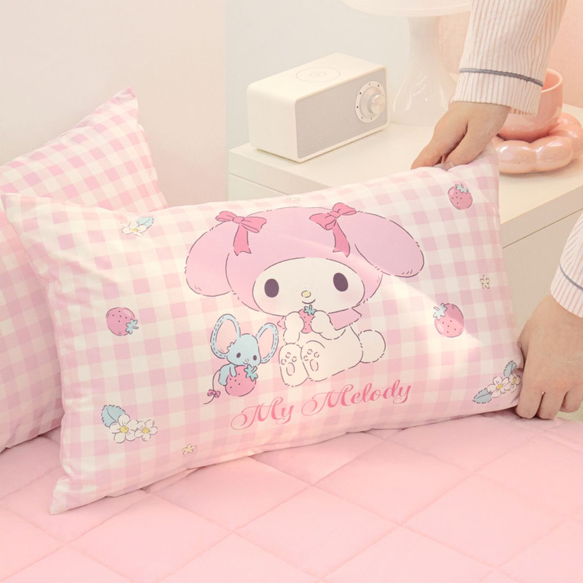 나라홈데코(NARAHOMEDECO) 산리오 마이멜로디 마이크로아동베개 티니체크
