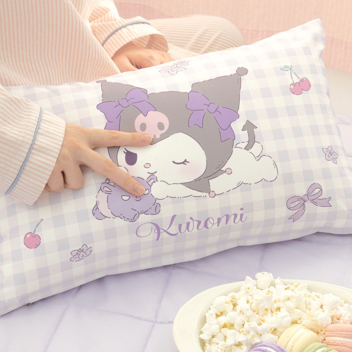 나라홈데코(NARAHOMEDECO) 산리오 쿠로미 마이크로아동베개 티니체크