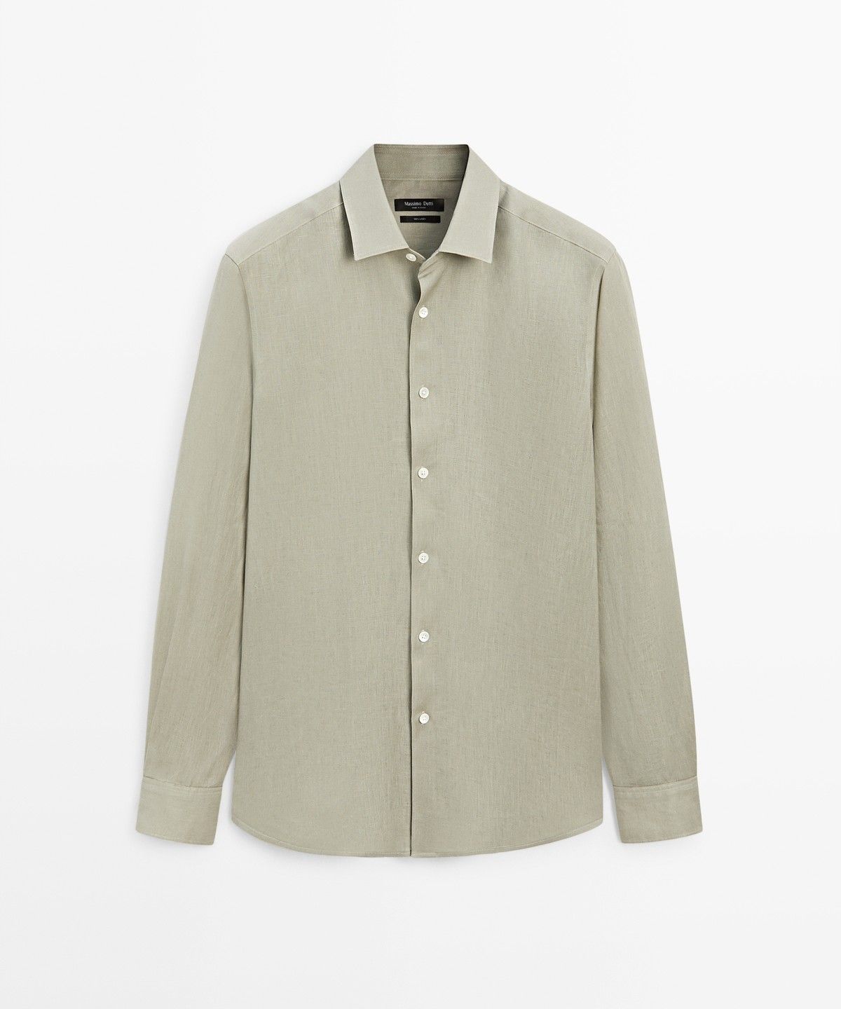마시모두띠(MASSIMO DUTTI) 100% 엑스트라 파인 린넨 레귤러핏 셔츠