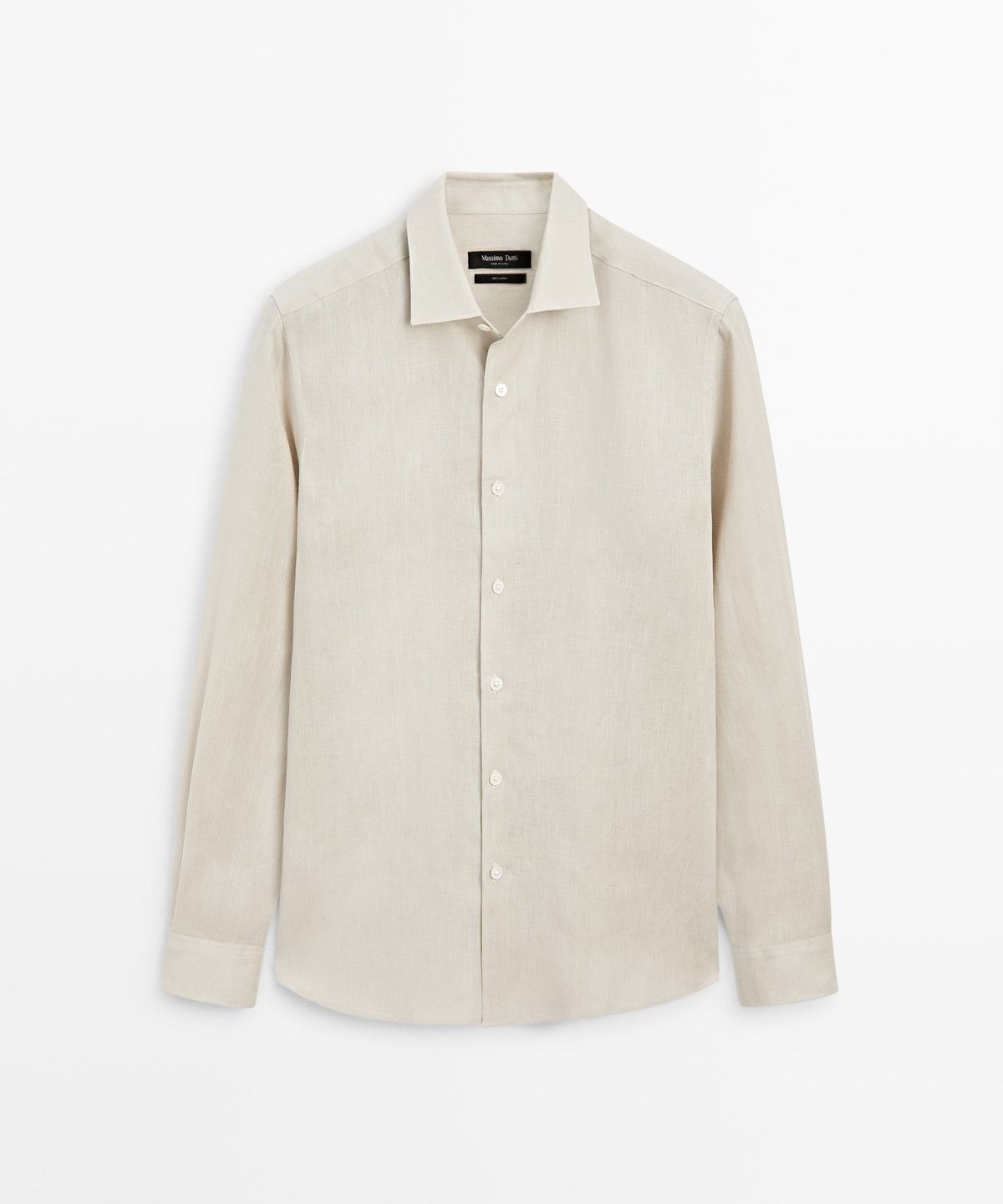 마시모두띠(MASSIMO DUTTI) 100% 엑스트라 파인 린넨 레귤러핏 셔츠