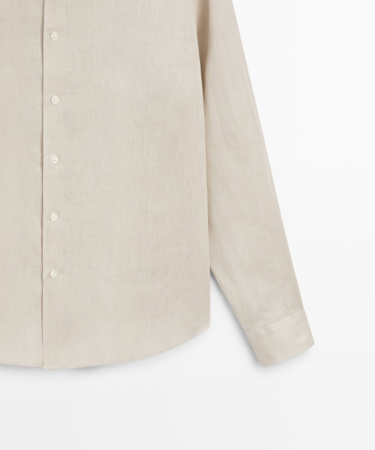 마시모두띠(MASSIMO DUTTI) 100% 엑스트라 파인 린넨 레귤러핏 셔츠