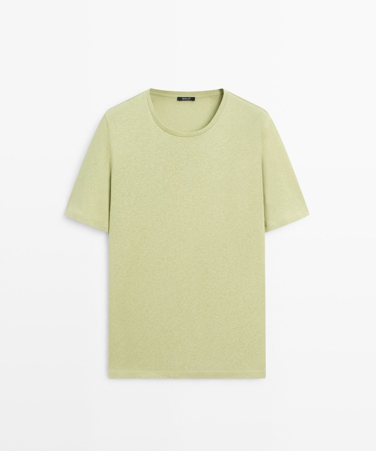 마시모두띠(MASSIMO DUTTI) 린넨 코튼 혼방 반팔 티셔츠