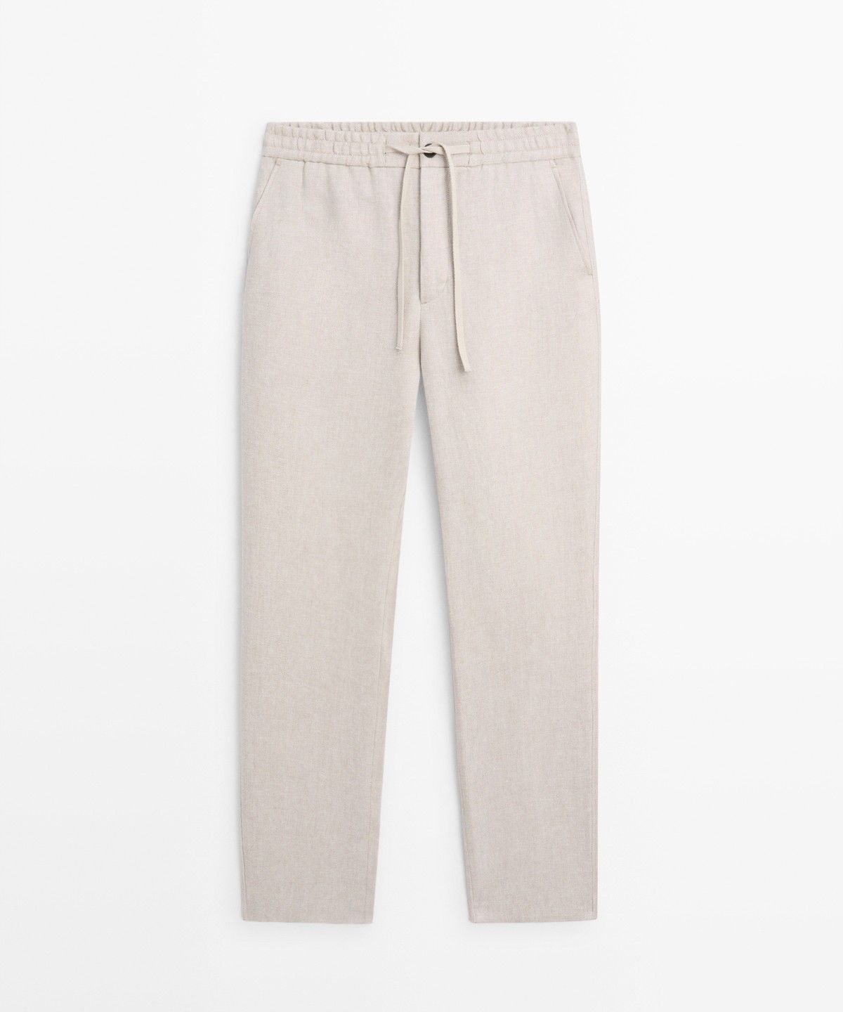 마시모두띠(MASSIMO DUTTI) 100% 린넨 구조 팬츠