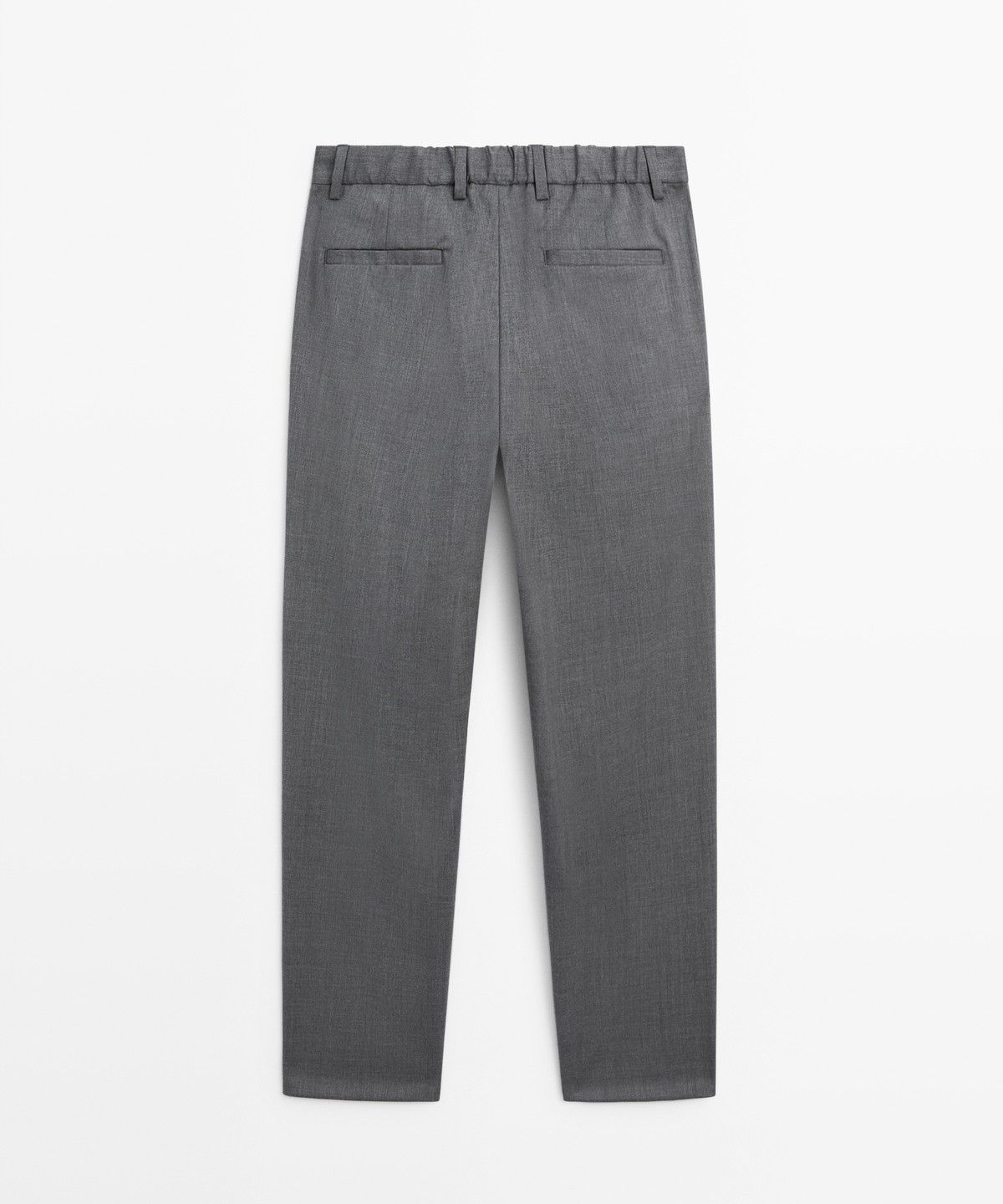 마시모두띠(MASSIMO DUTTI) 쿨 울 블렌드 핀턱 팬츠