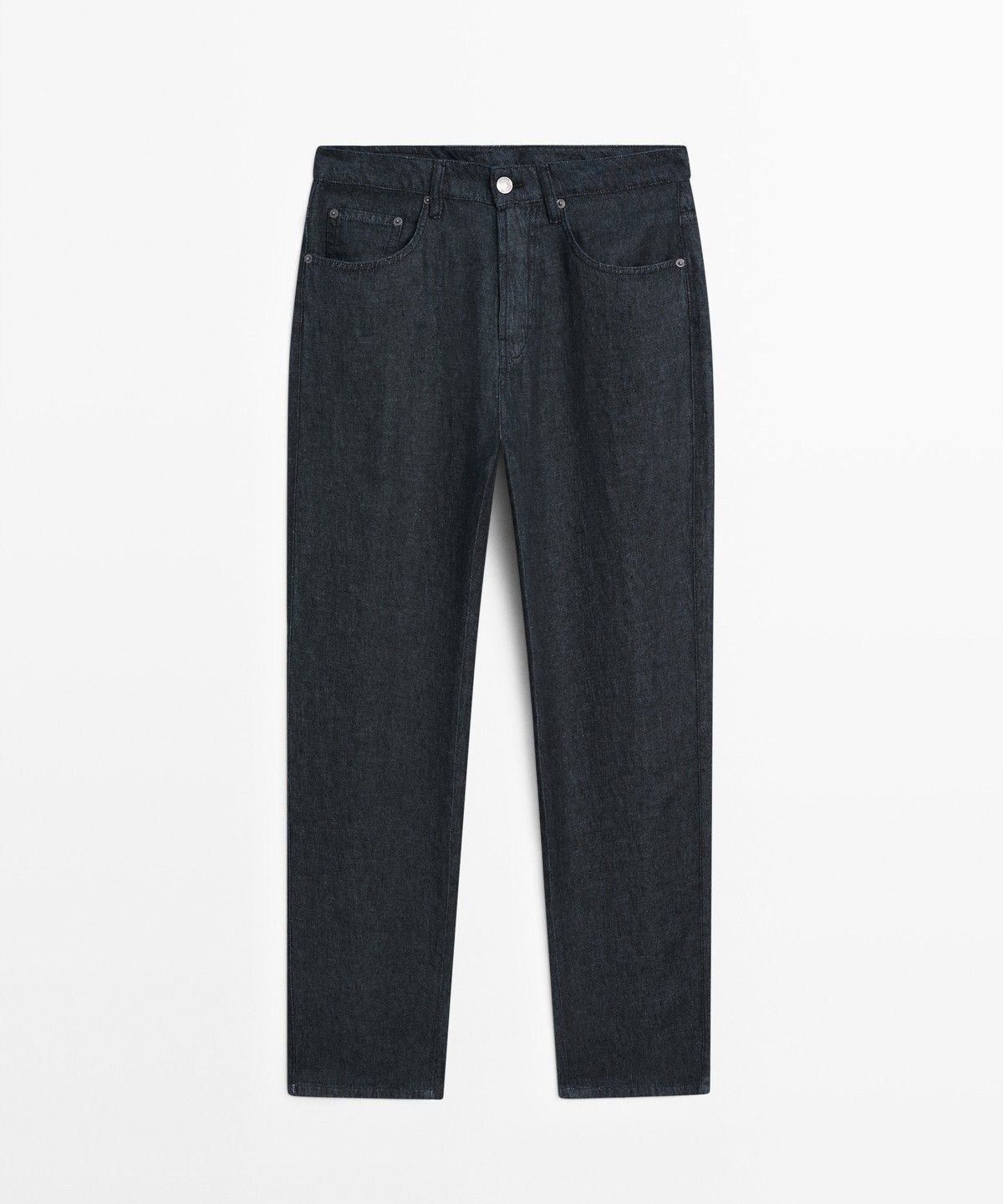마시모두띠(MASSIMO DUTTI) 스트레이트 핏 린넨 데님 팬츠
