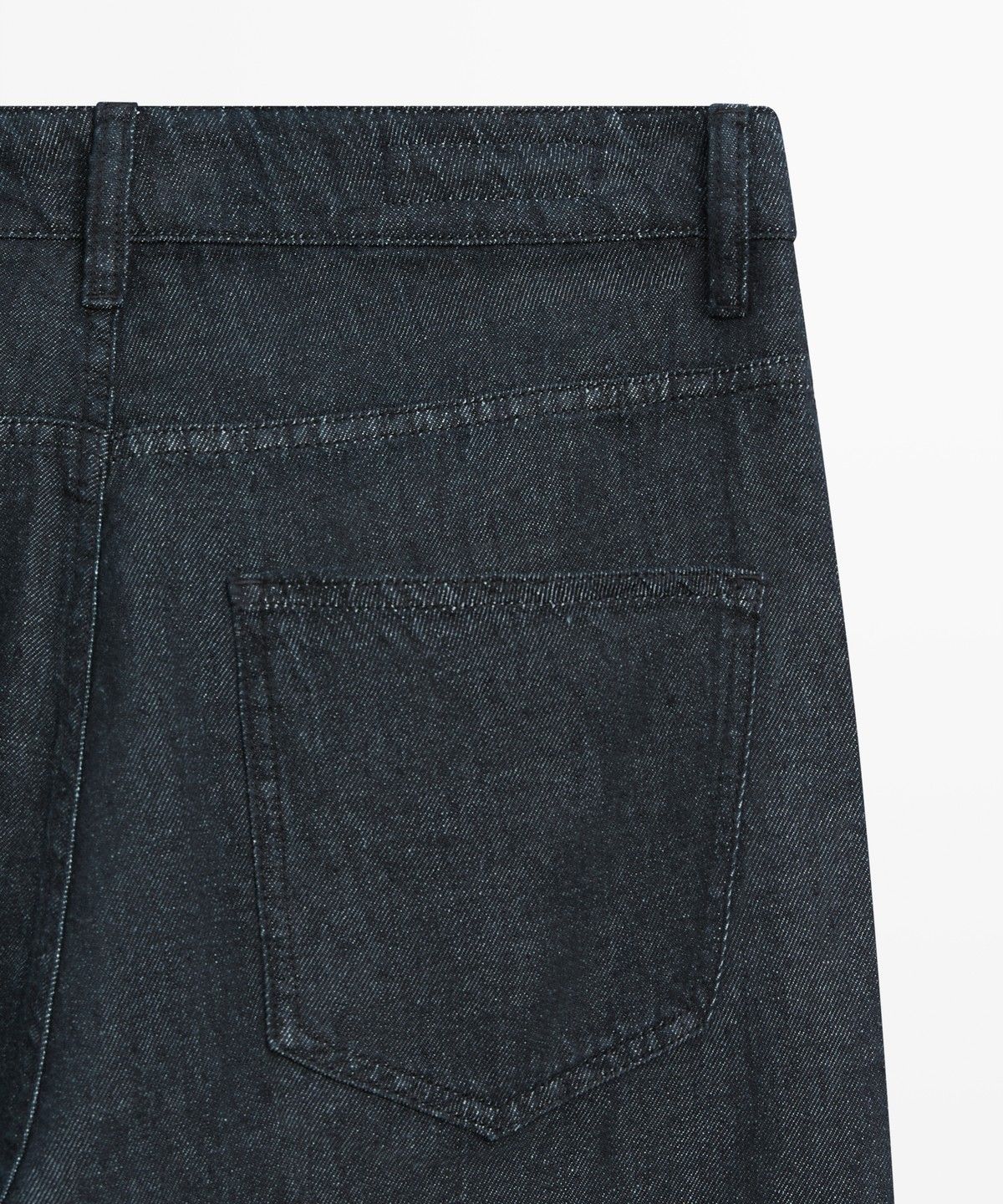 마시모두띠(MASSIMO DUTTI) 스트레이트 핏 린넨 데님 팬츠