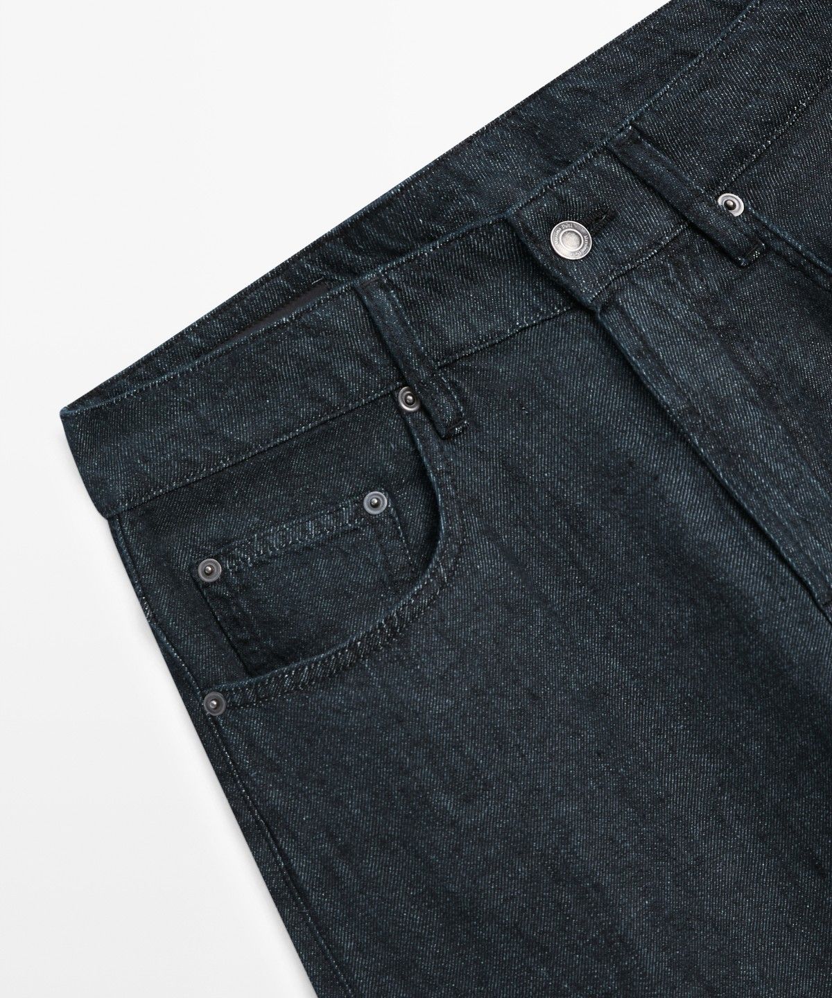 마시모두띠(MASSIMO DUTTI) 스트레이트 핏 린넨 데님 팬츠