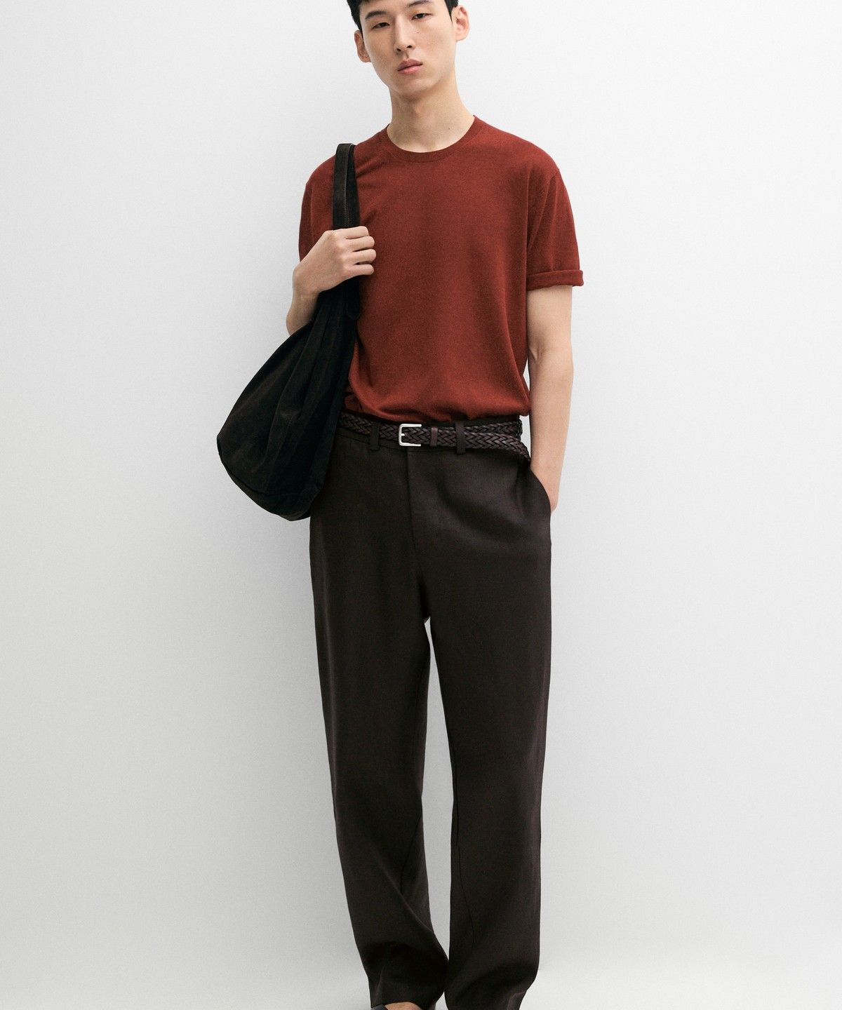 마시모두띠(MASSIMO DUTTI) 토탈 룩 100% 린넨 팬츠