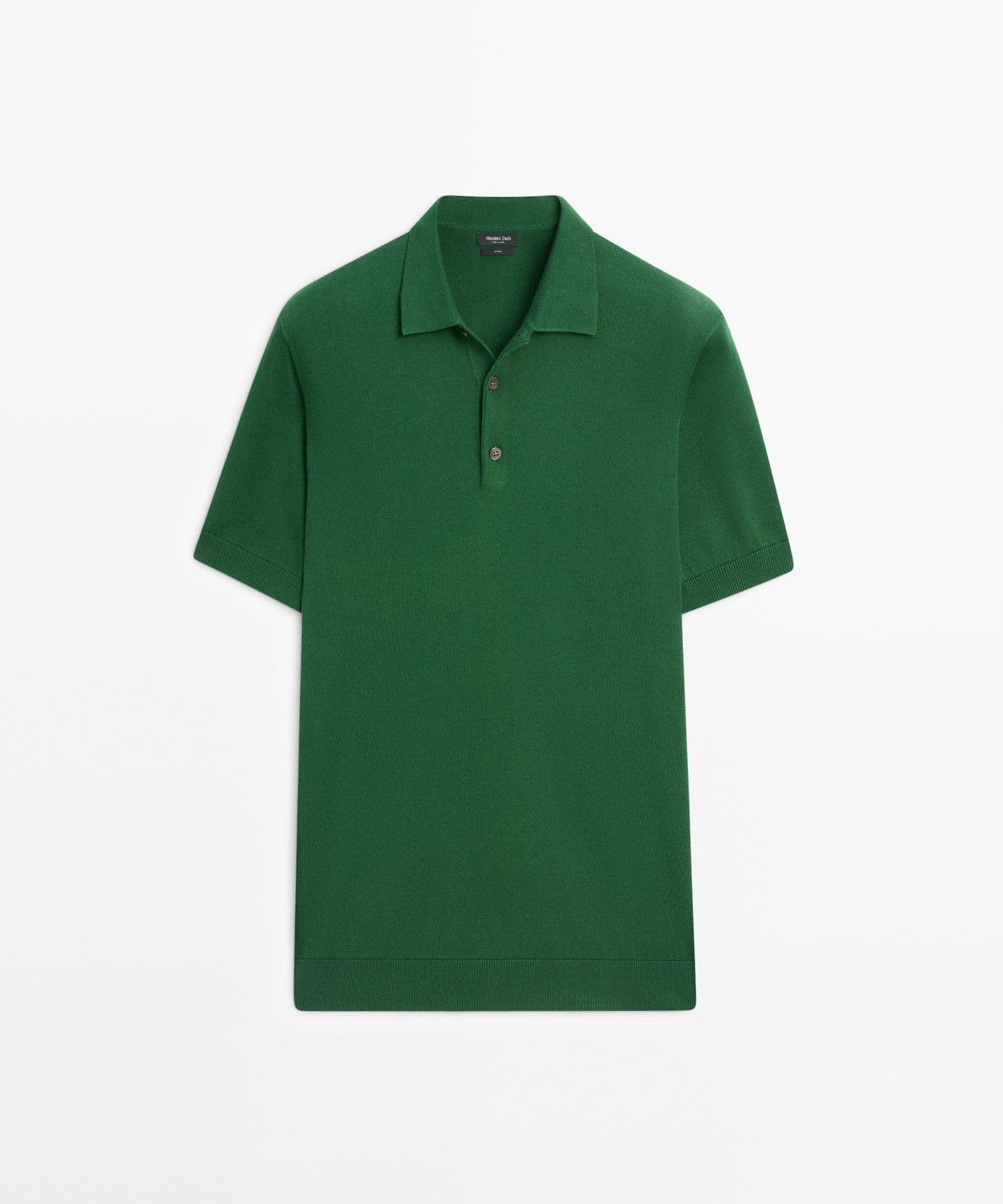 마시모두띠(MASSIMO DUTTI) 100% 코튼 니트 폴로 스웨터