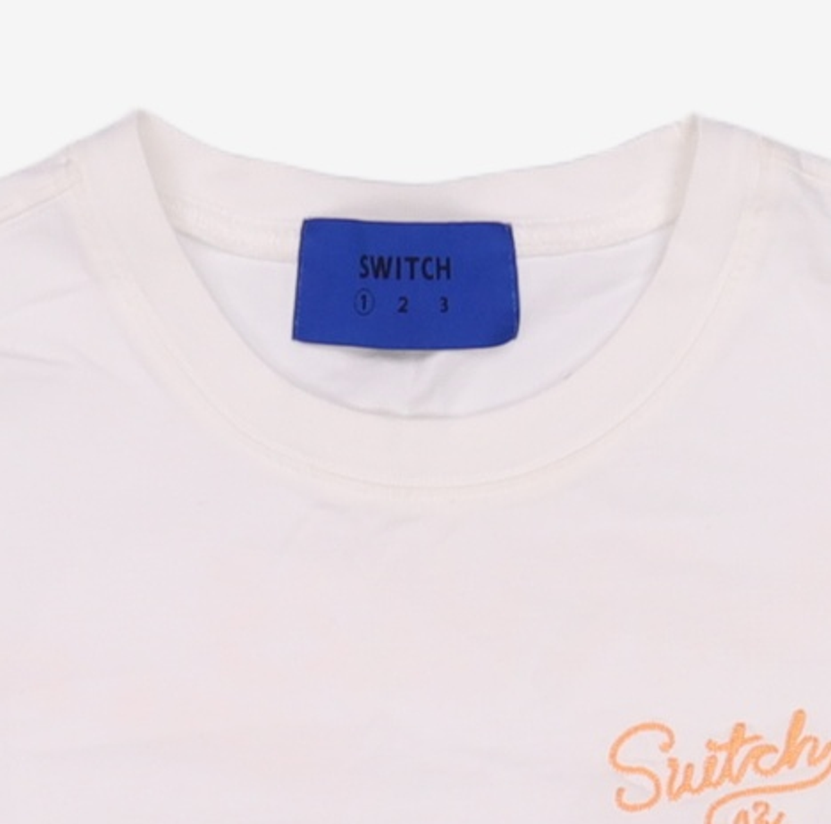 스위치123(SWITCH123) 스탠다드 히든스페이스 반팔 티셔츠(화이트)_SYS6TS04WT 1