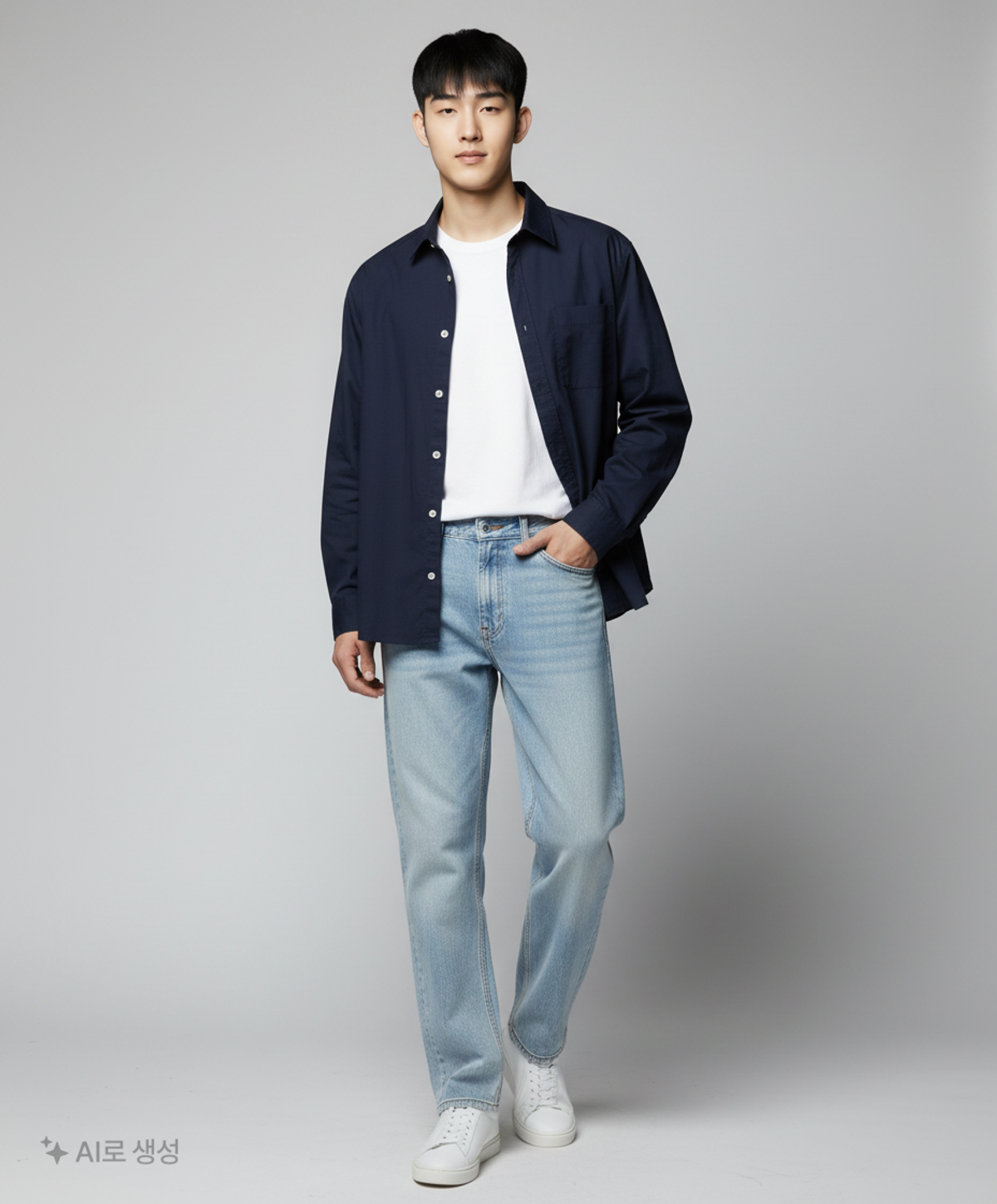 스파오(SPAO) 청/데님 팬츠 80