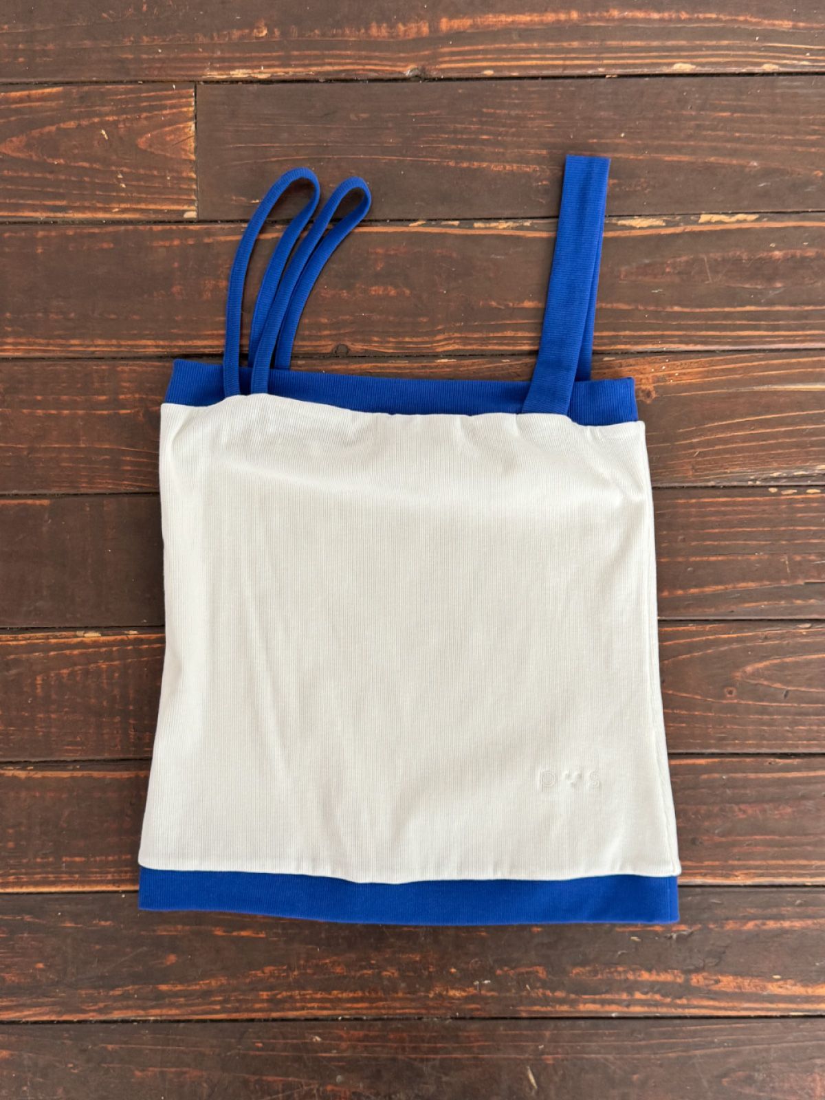 피브스피브스(PEEVES PEEVES) Double Strap Tank Top / Blue