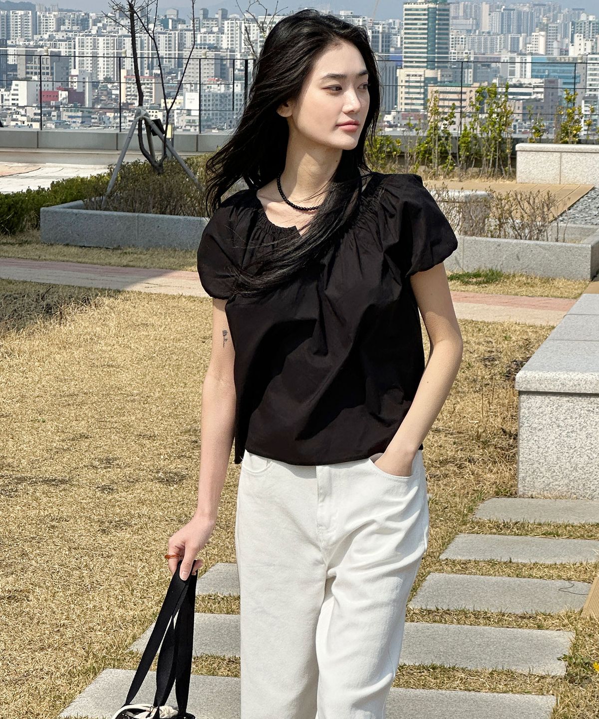 줄리아페페(JULIAPEPE) Amy & String Summer Blouse Set