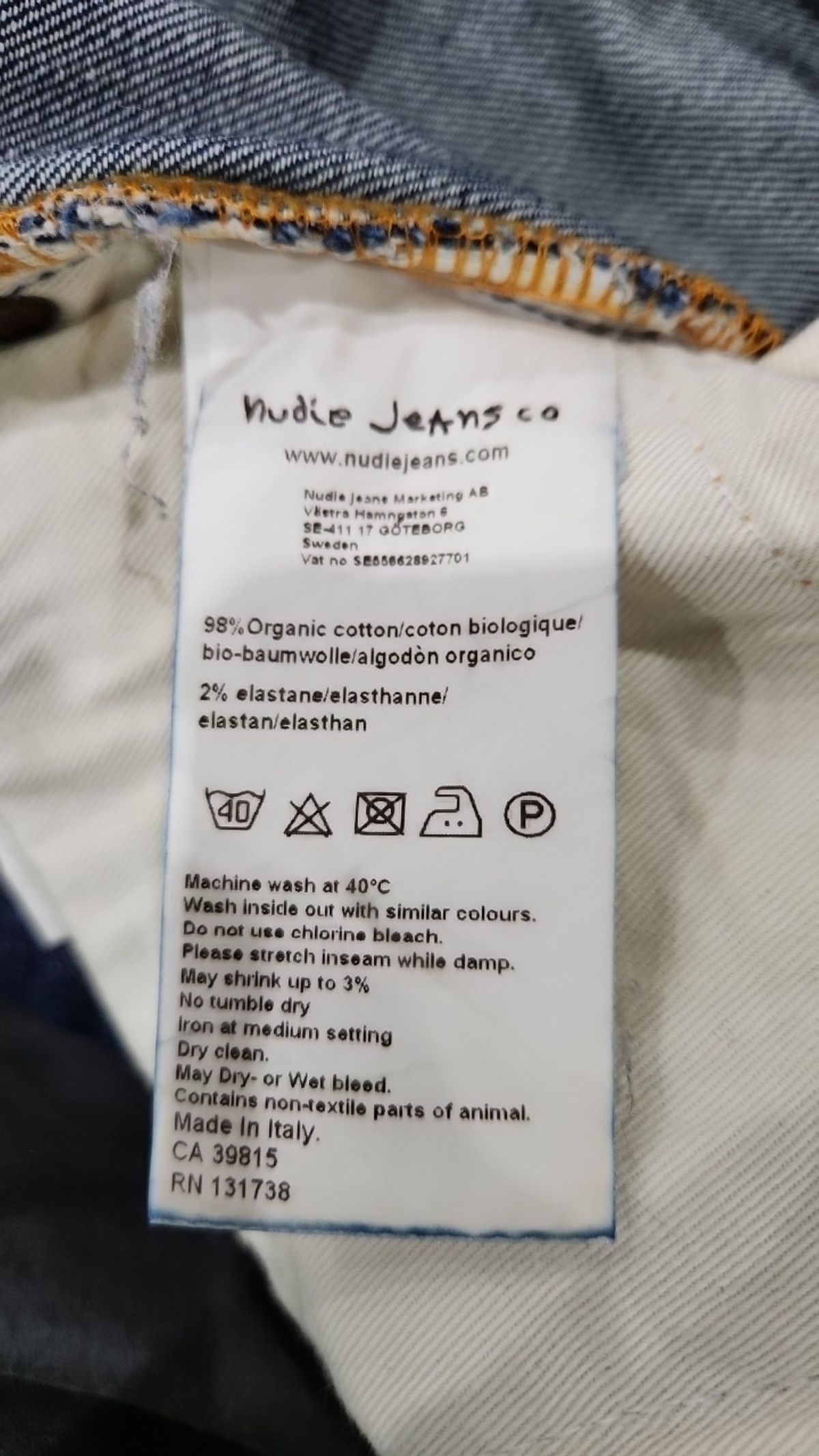 누디진(NUDIEJEANS) 청/데님 팬츠 W30L32