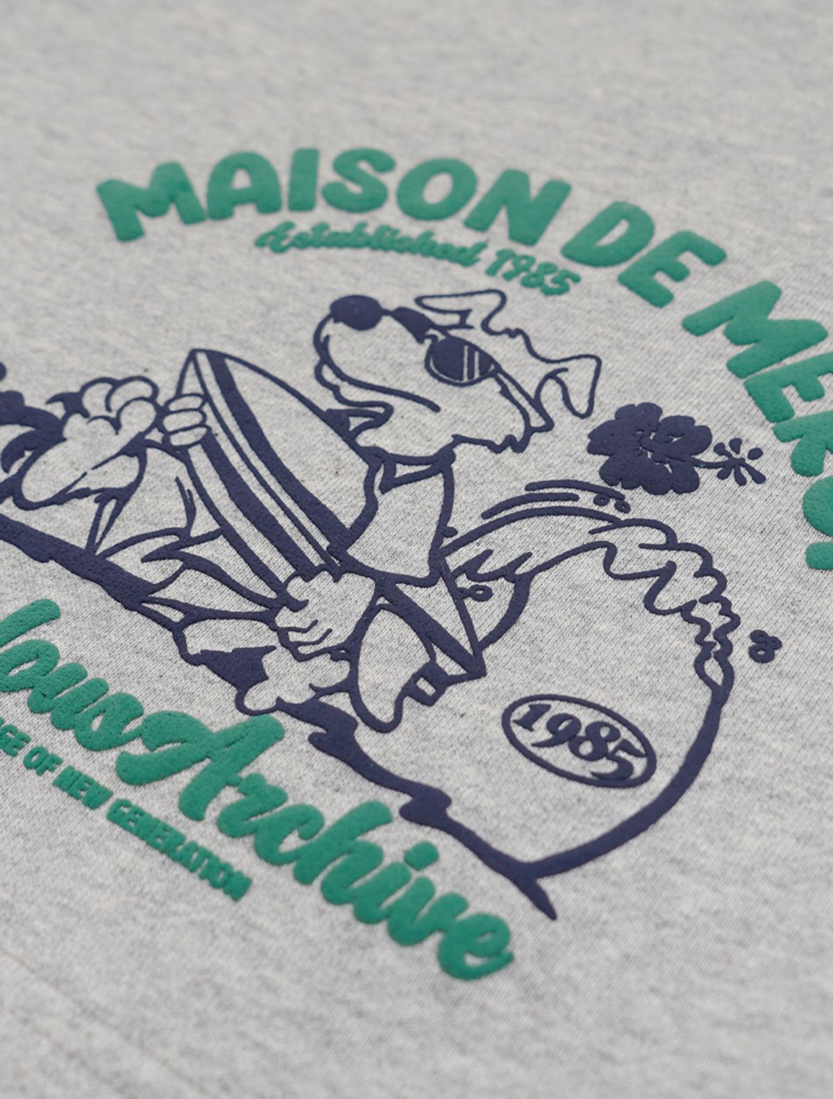 라 메종 스튜디오(LA MAISON STUDIO) SURFING PUPPY BERMUDA SHORTS MELANGRAY(FCG2PT816M)