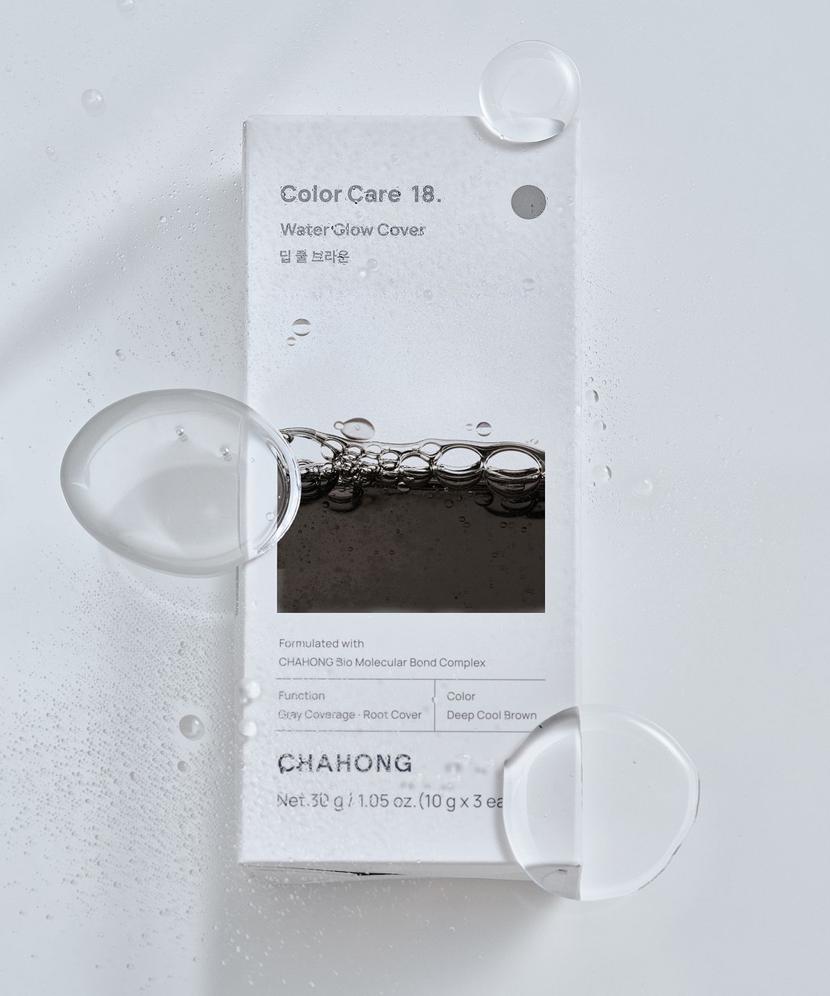 차홍(CHAHONG) (저자극 살롱 물염색) 워터 글로우 커버 Deep Cool Brown