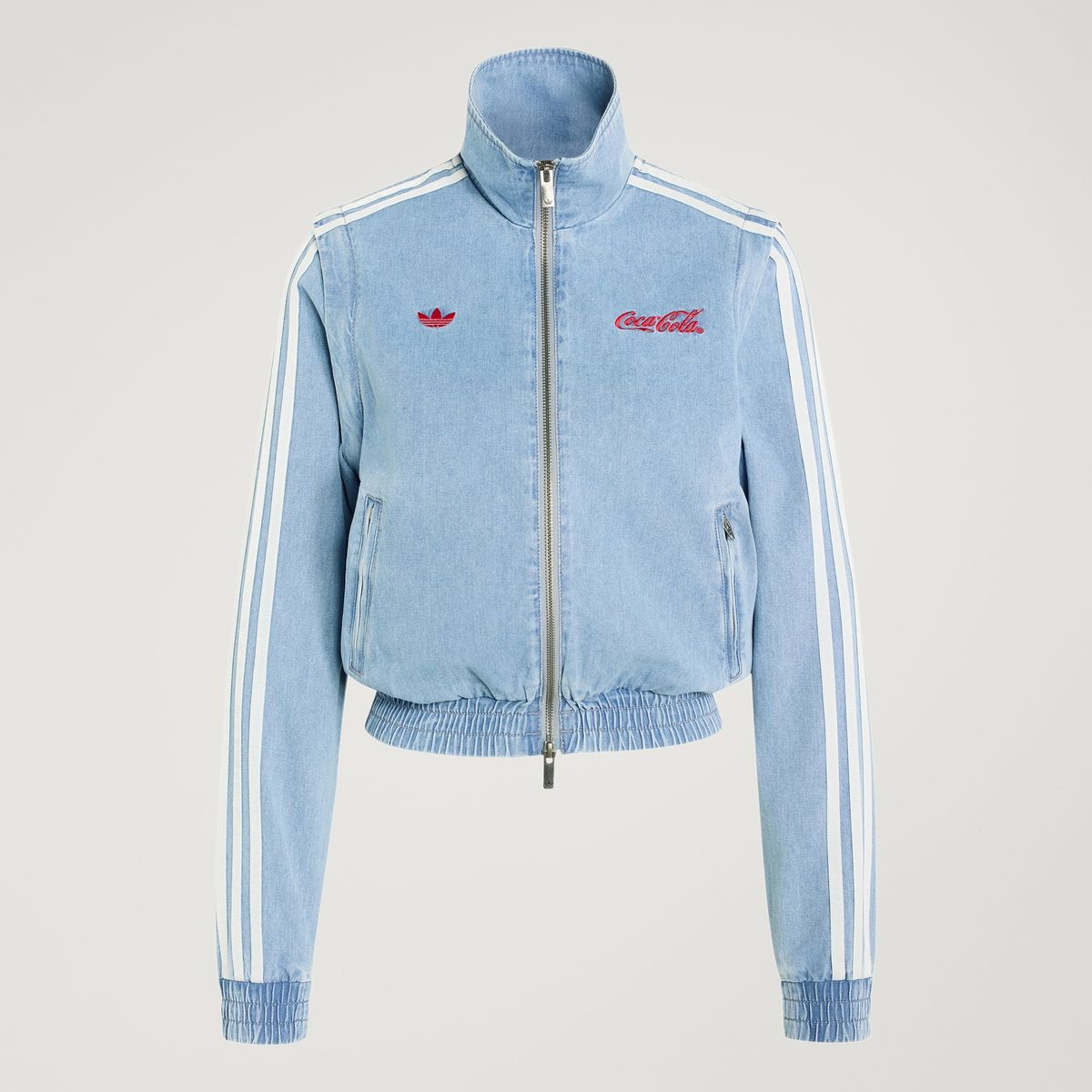 아디다스(ADIDAS) 아디다스X코카콜라 파이어버드 레귤러 데님 트랙 탑 KY7548