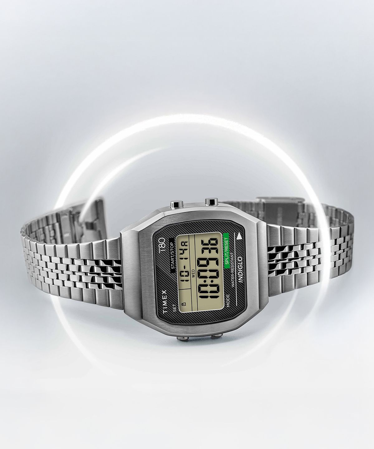 타이맥스(TIMEX) T80 레트로 디지털 전자손목시계 36mm