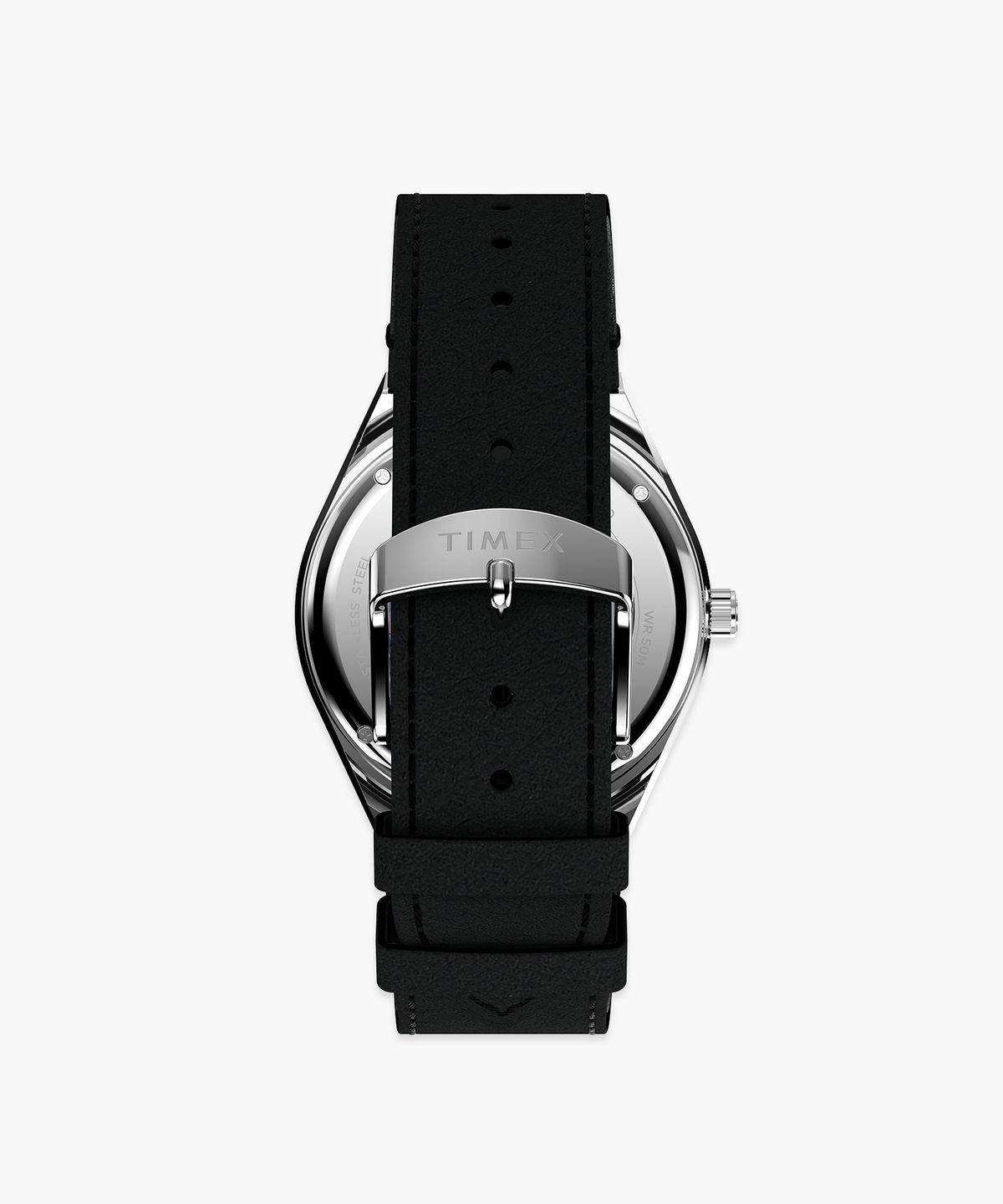 타이맥스(TIMEX) 타이맥스 x NASA Q TIMEX 빈티지 블랙 가죽시계 40mm