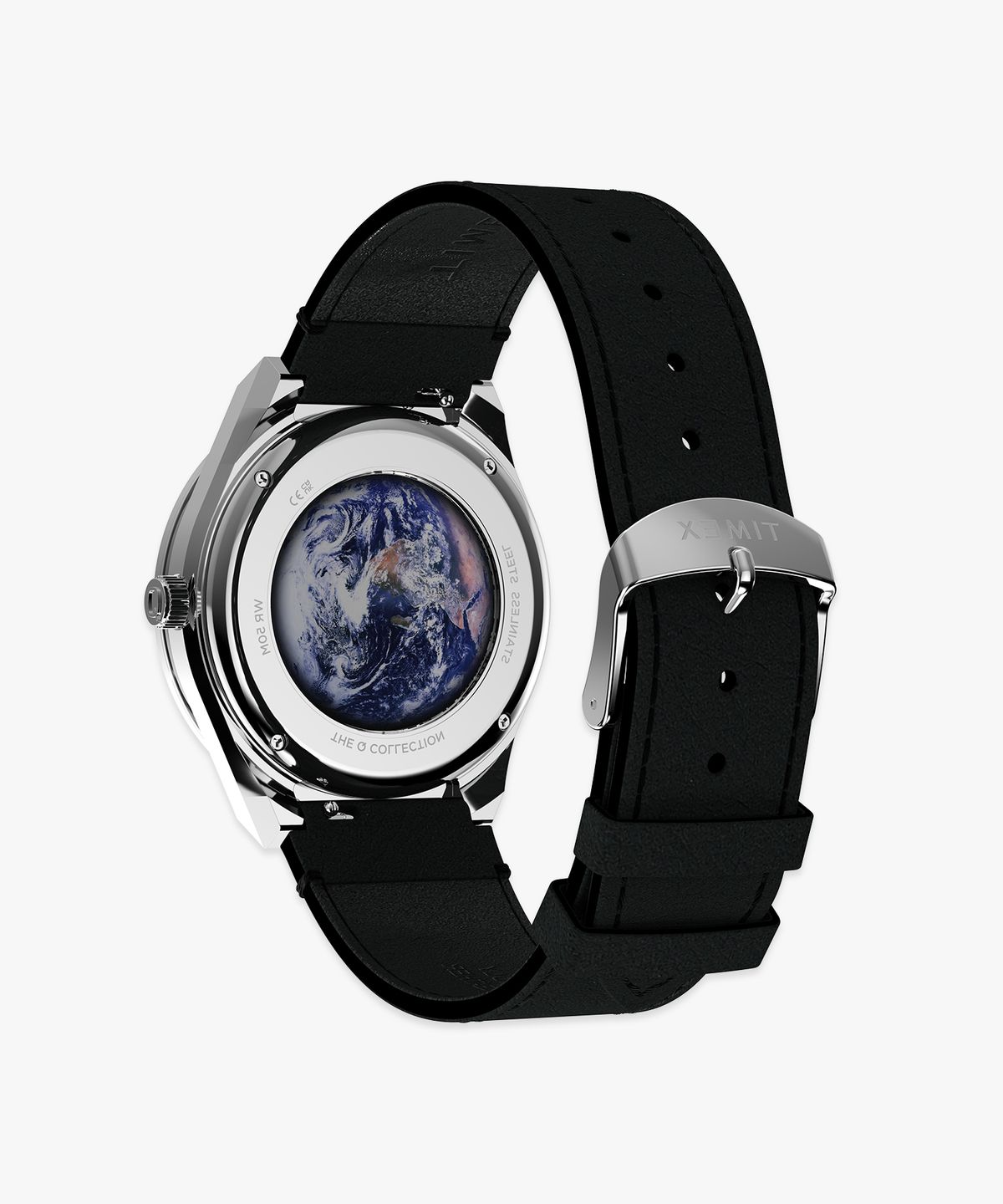 타이맥스(TIMEX) 타이맥스 x NASA Q TIMEX 빈티지 블랙 가죽시계 40mm