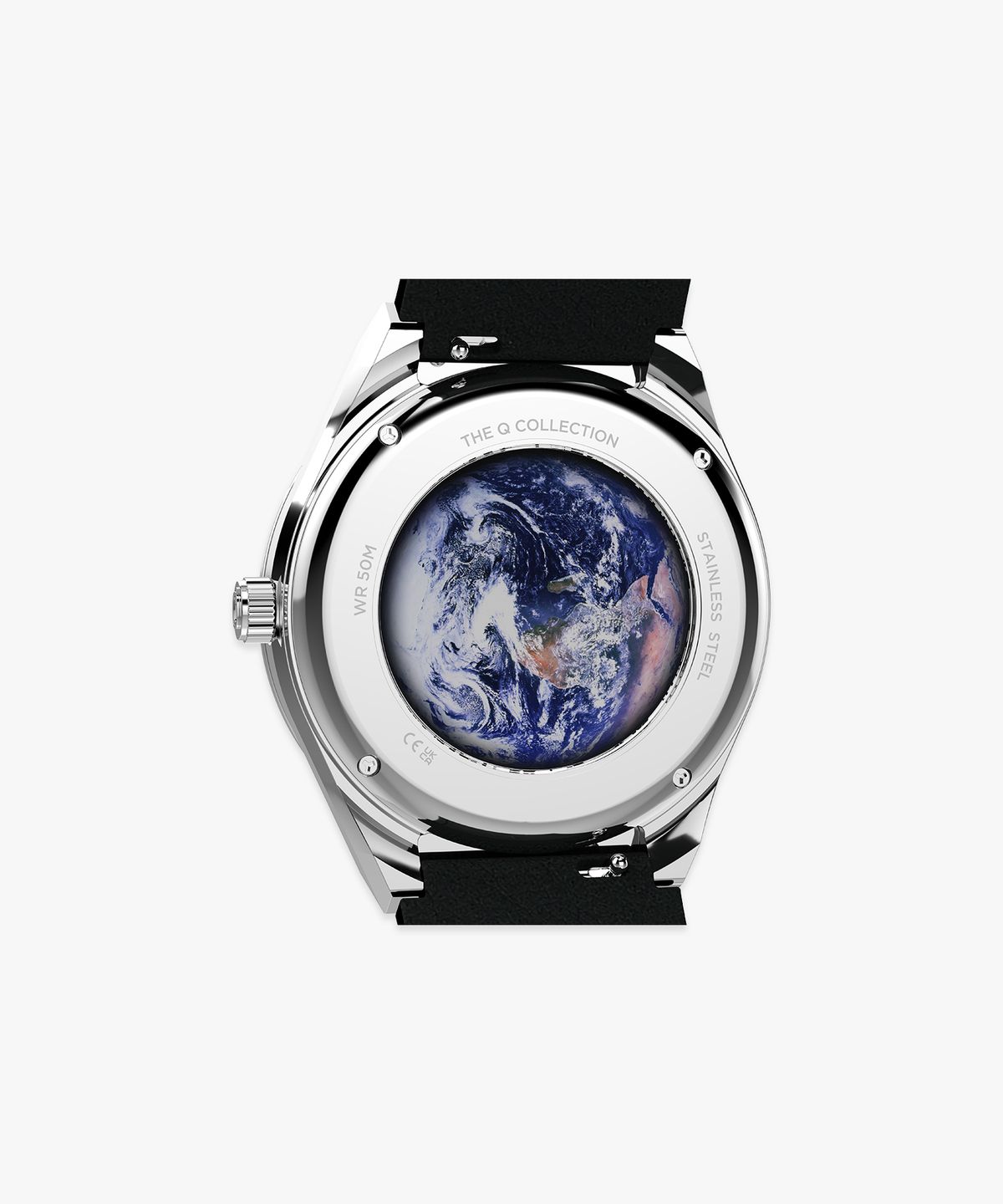 타이맥스(TIMEX) 타이맥스 x NASA Q TIMEX 빈티지 블랙 가죽시계 40mm