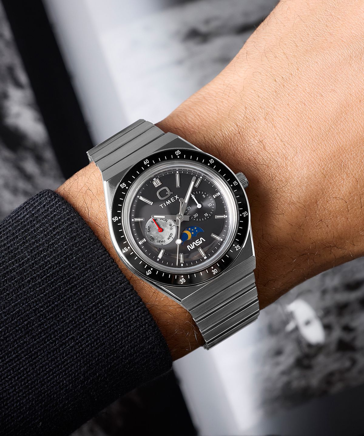 타이맥스(TIMEX) 타이맥스 x NASA Q TIMEX 빈티지 메탈워치 40mm