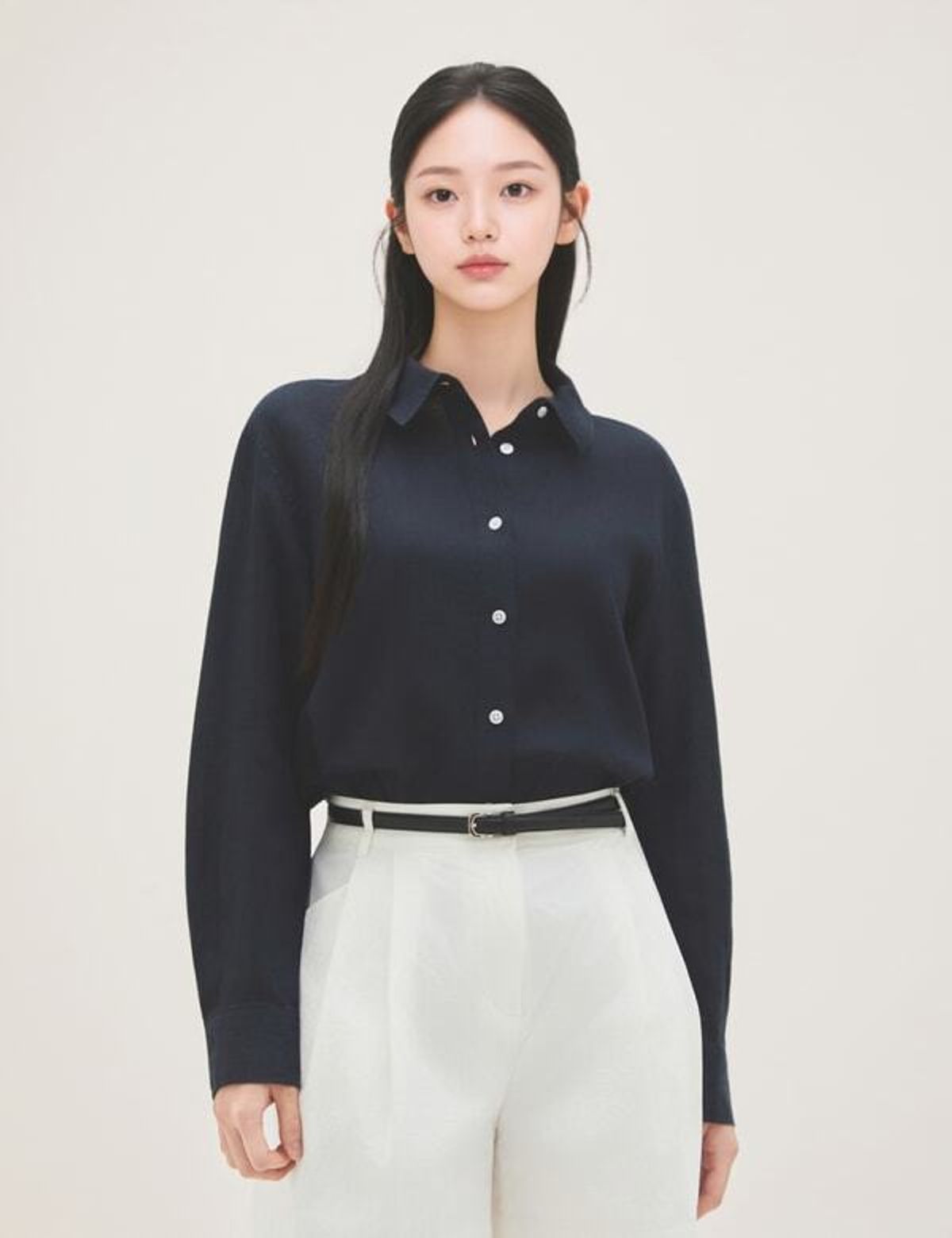 로엠(ROEM) 린넨100 레귤러핏 셔츠 RMYWG37R11