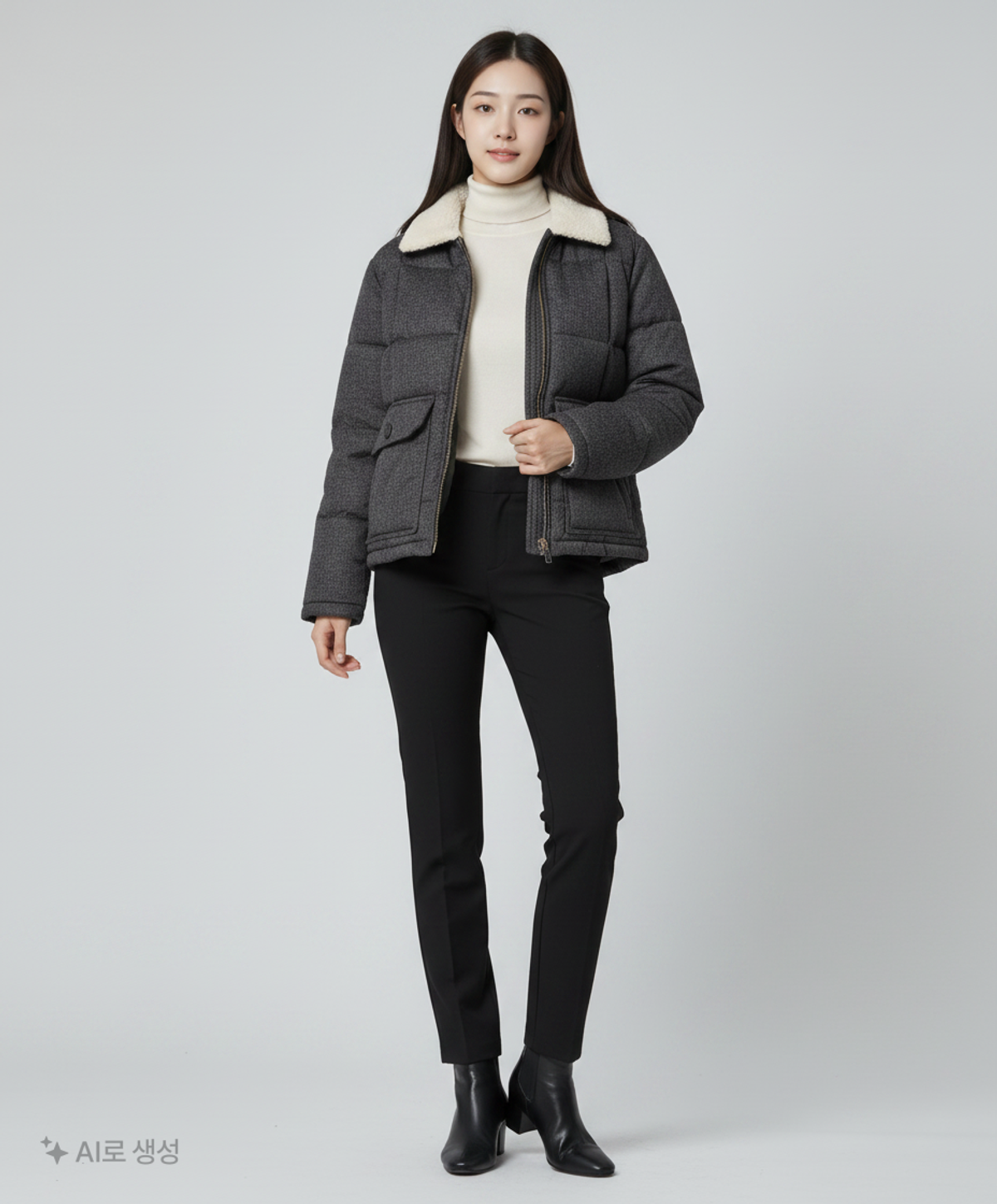 스파오(SPAO) 숏 패딩/숏 헤비 아우터 M