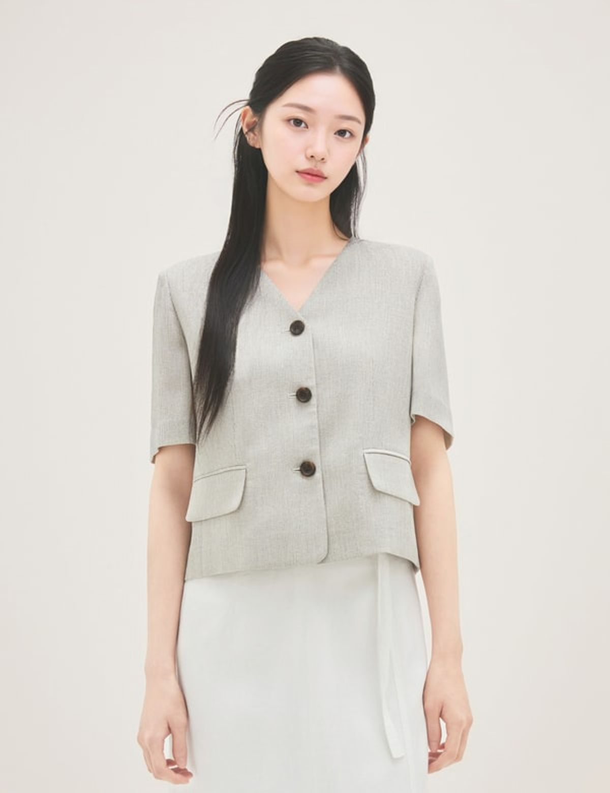 로엠(ROEM) 린넨 롱 A라인 스커트 RMWHG37R11