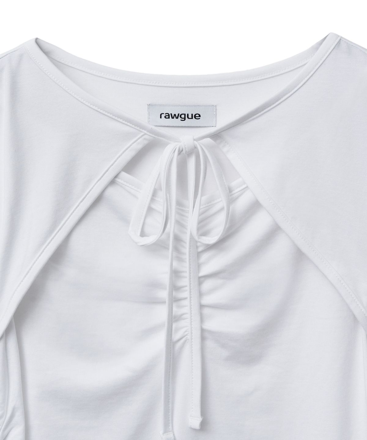 로우그(RAWGUE) 로프 레이어드 티셔츠_화이트