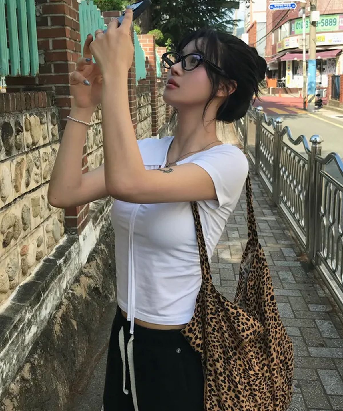 로우그(RAWGUE) 로프 레이어드 티셔츠_화이트