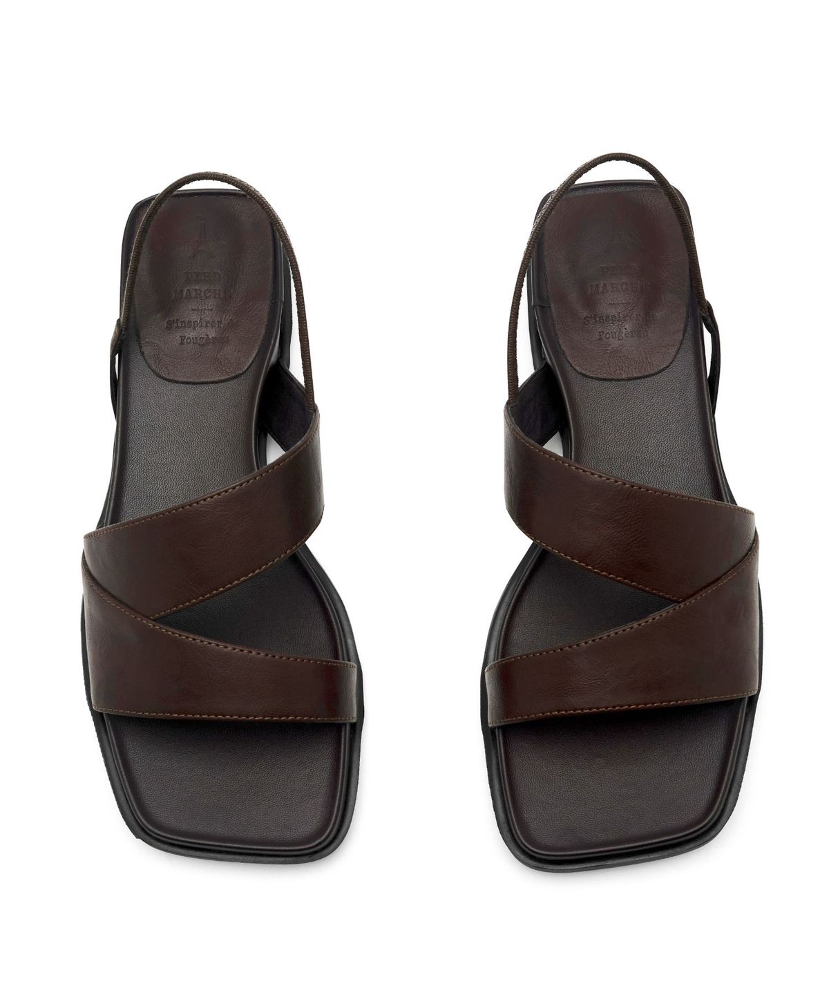 아삐에 마르슈(APIED MARCHE) Nuage 크로킹 양가죽 샌들 3.5cm -PM3036 (3color)