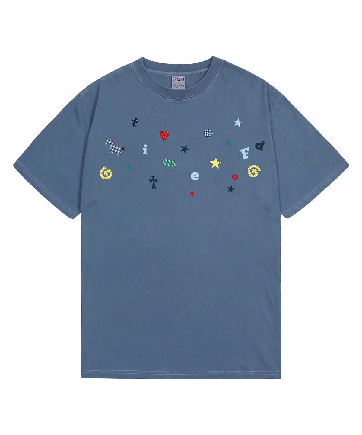 그레이버(GRAVER) [UNISEX]SMALL THING 피그먼트반팔티_2color