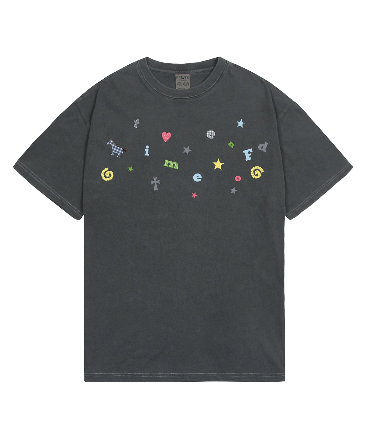 그레이버(GRAVER) [UNISEX]SMALL THING 피그먼트반팔티_2color