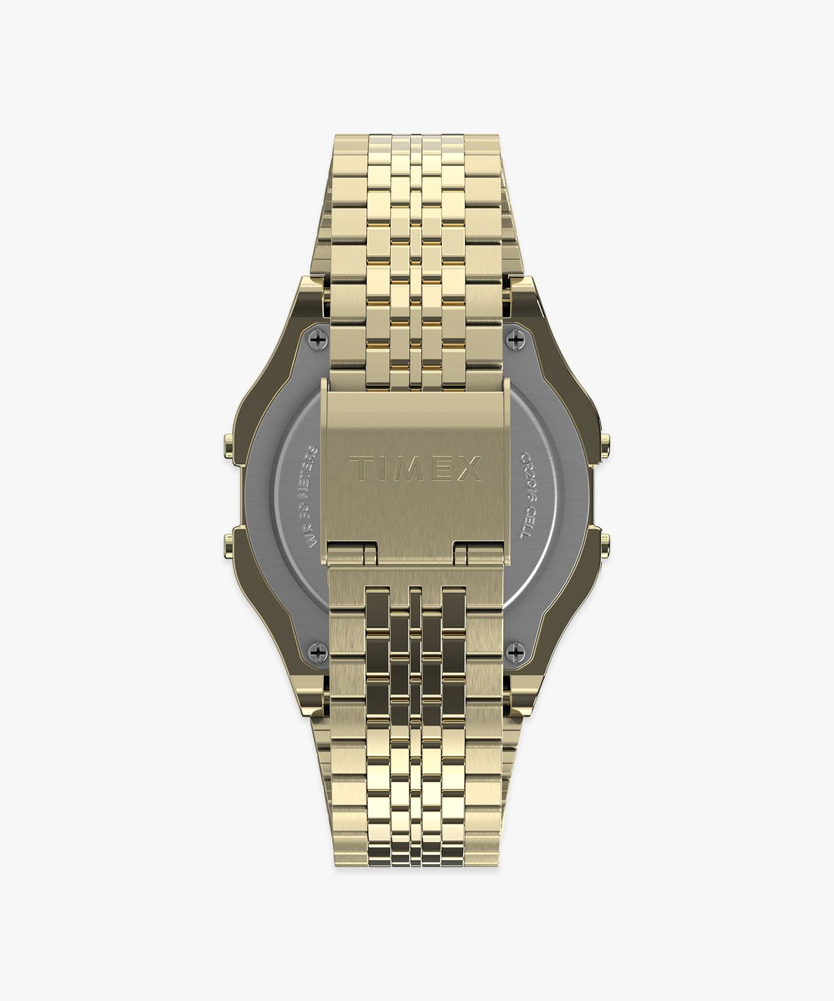 타이맥스(TIMEX) T80 골드 스틸밴드 남녀공용 디지털시계 34mm