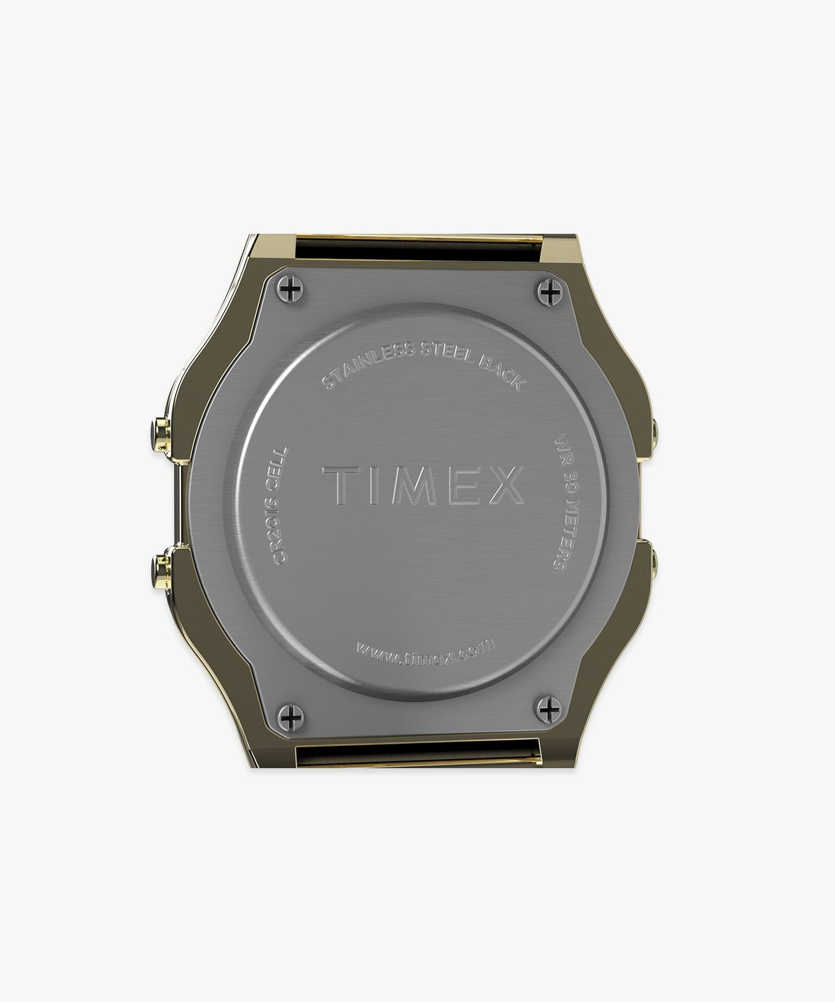 타이맥스(TIMEX) T80 골드 스틸밴드 남녀공용 디지털시계 34mm