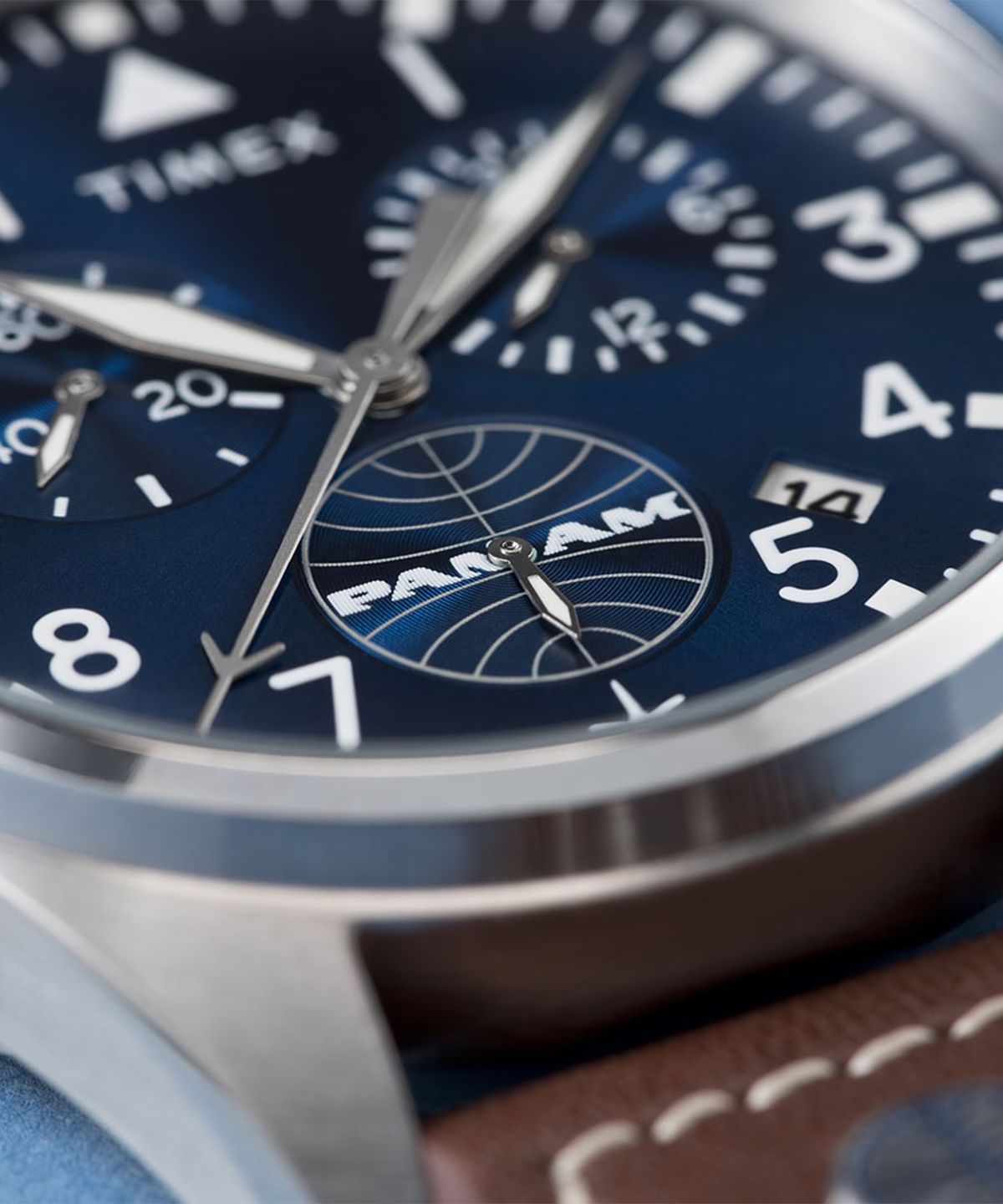 타이맥스(TIMEX) 타이맥스 x 팬암 크로노그래프 파일럿시계 42mm