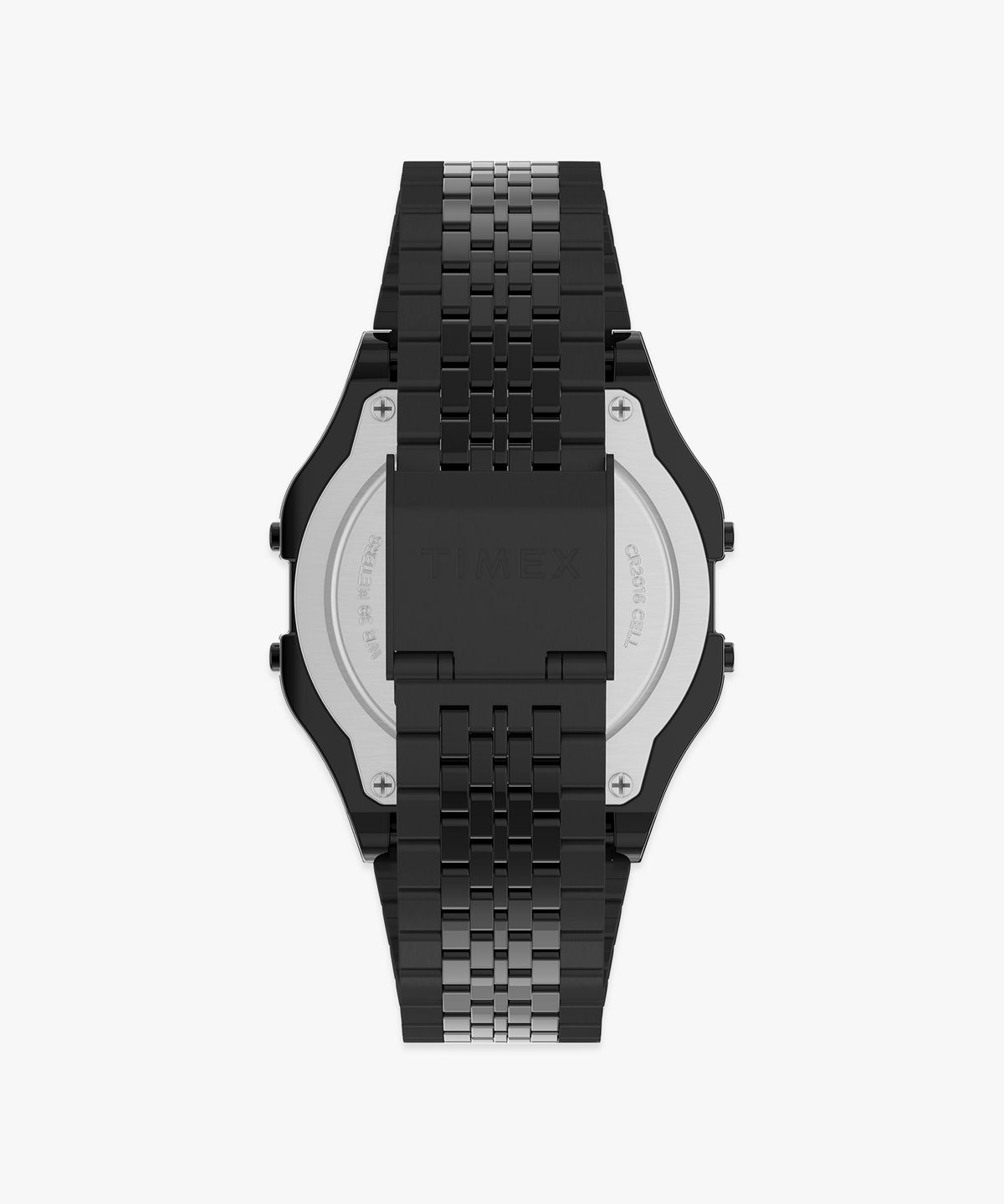 타이맥스(TIMEX) T80 올블랙 메탈스트랩 전자시계 34mm