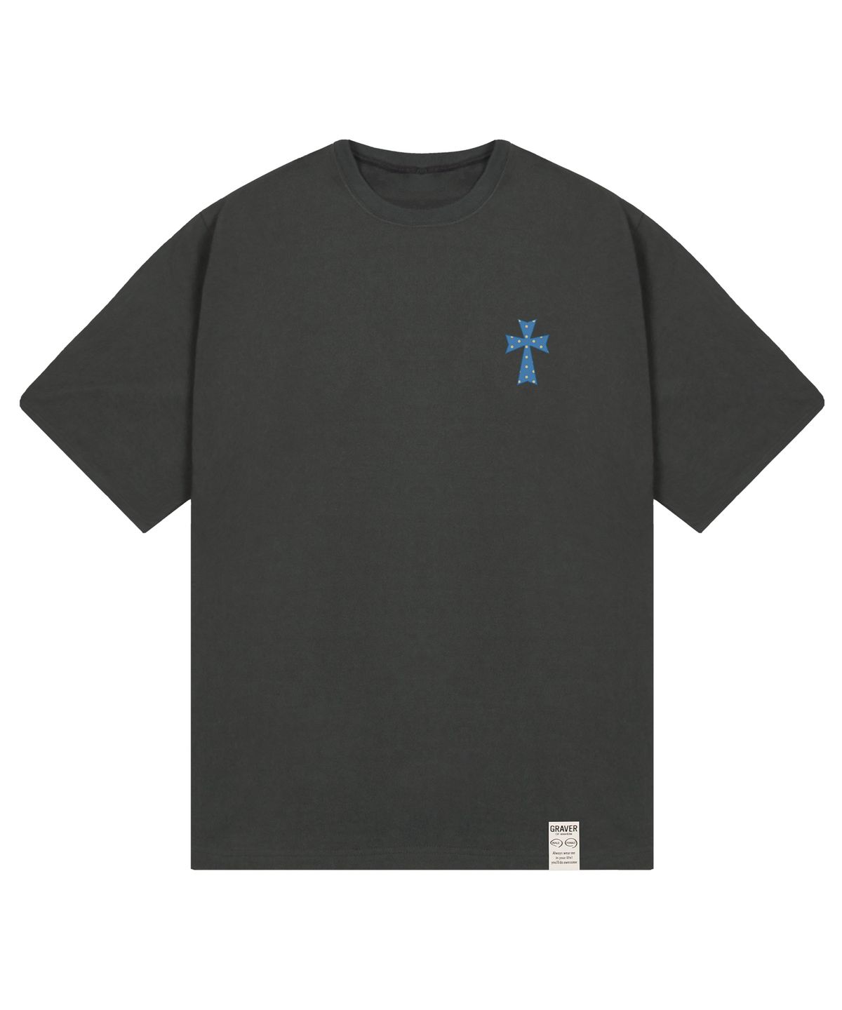 그레이버(GRAVER) [UNISEX]스몰 DOT CROSS 반팔티_3color