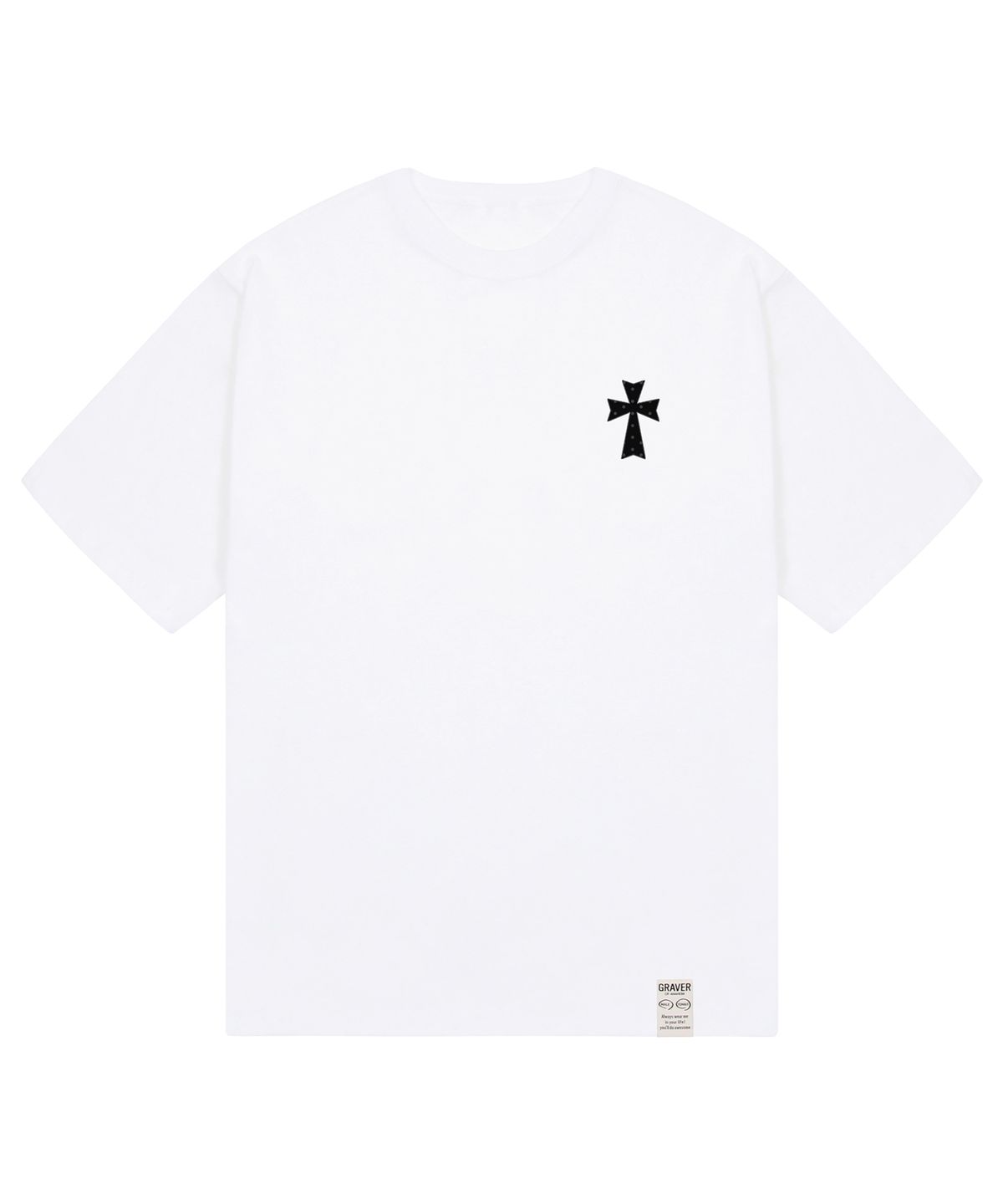 그레이버(GRAVER) [UNISEX]스몰 DOT CROSS 반팔티_3color
